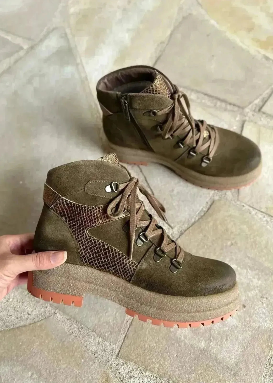 Bottines à lacets Minka Design Ficelle Olio - L'adresse Corte