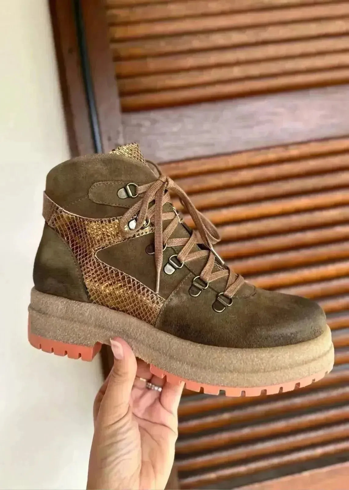 Bottines à lacets Minka Design Ficelle Olio - L'adresse Corte