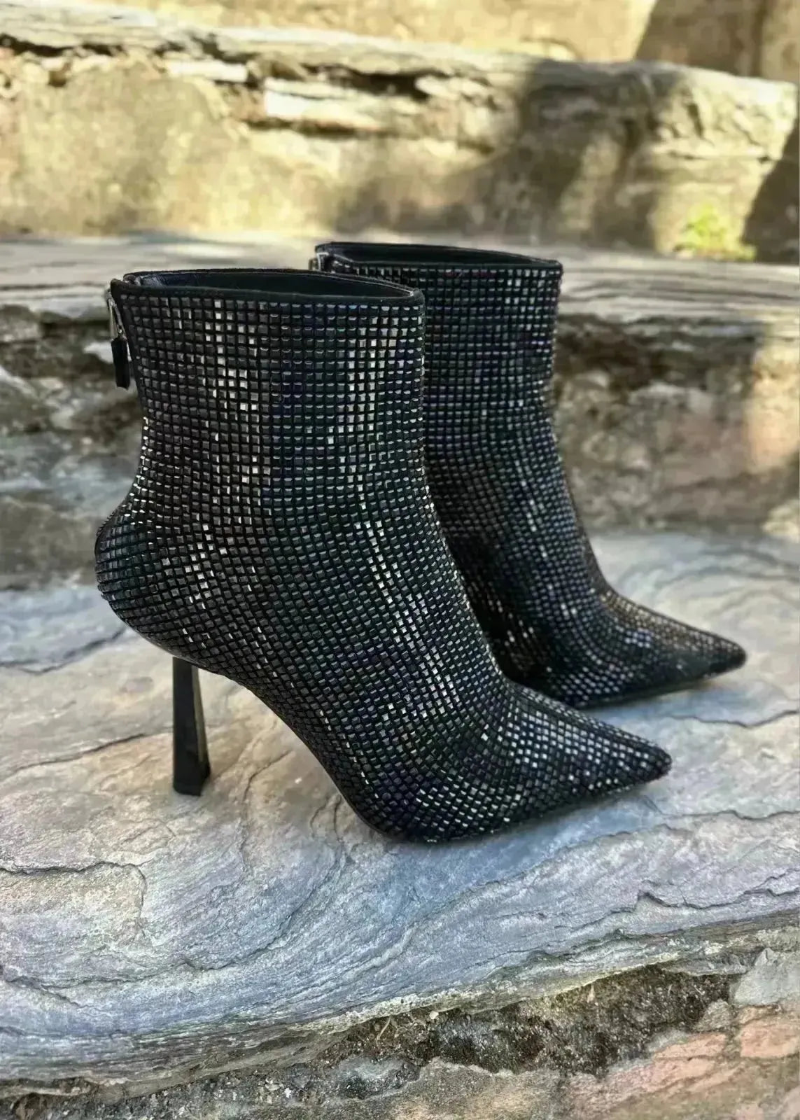 Bottines à talons Lola Cruz Austro glitter Nero - L&#39;adresse Corte