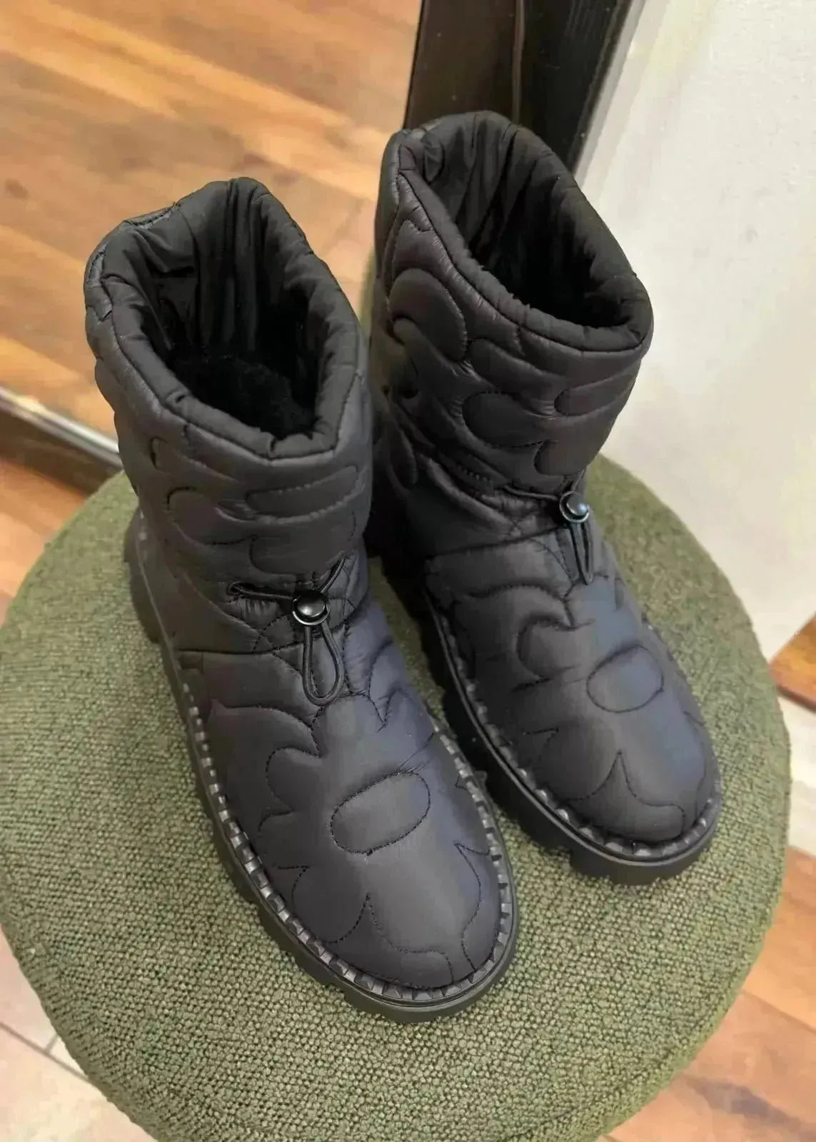 Bottines Ash Jewel Puffy/nylon Black - L'adresse Corte