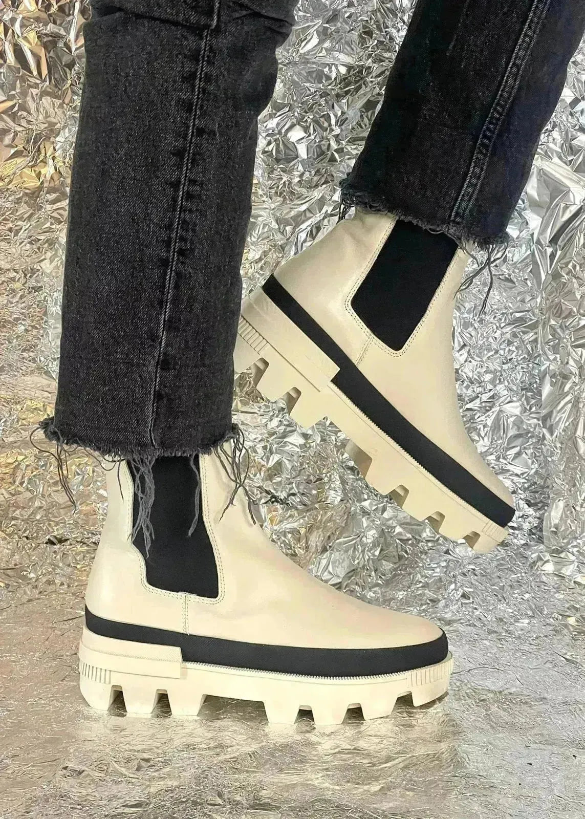 Bottines Bibi Lou 830T10VK Off White - L'adresse Corte