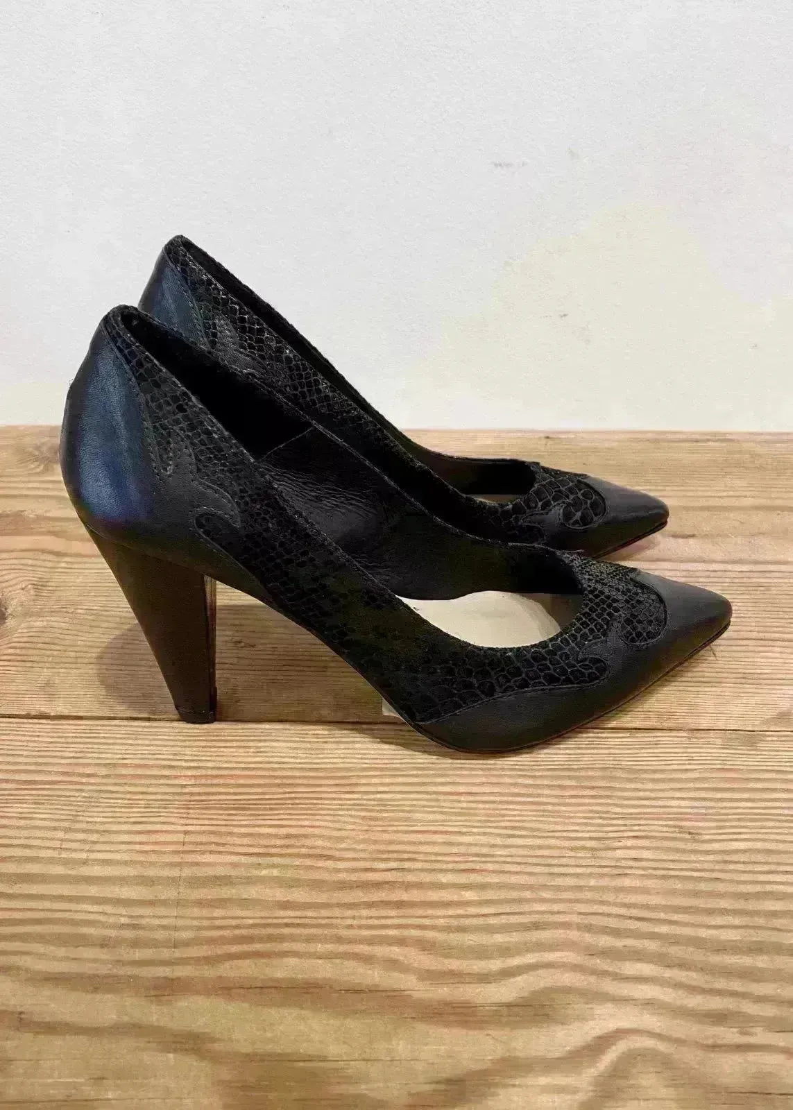 Escarpins à talons Mellow Yellow Geli black - L'adresse Corte