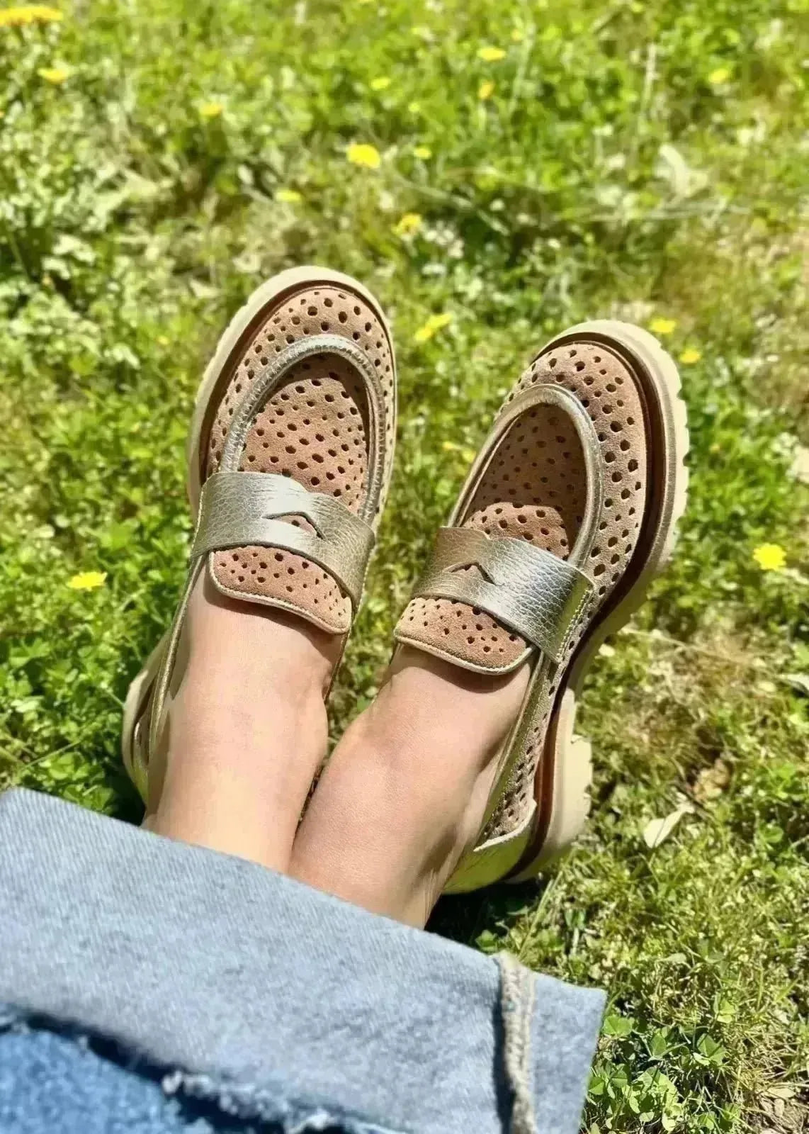 Mocassins Mat:20 7331 Platino Mat:20