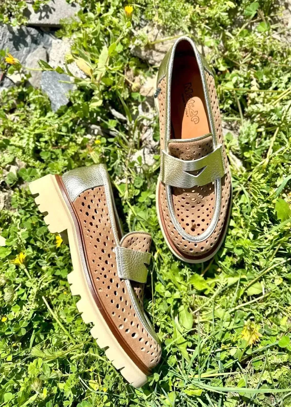 Mocassins Mat:20 7331 Platino Mat:20