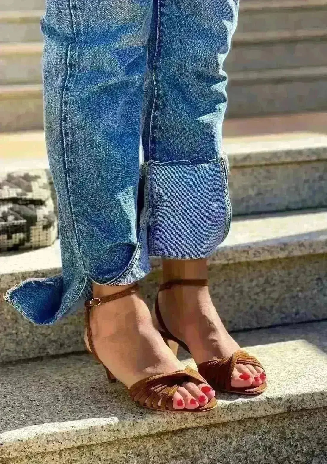 Sandales à talons Anna F. 3661 Bruciato - L'adresse Corte