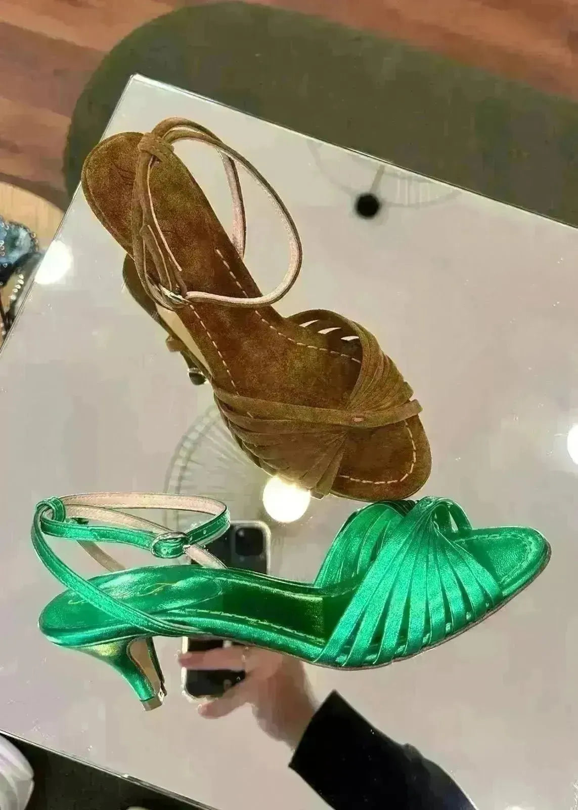 Sandales à talons Anna F. 3661 Bruciato - L'adresse Corte