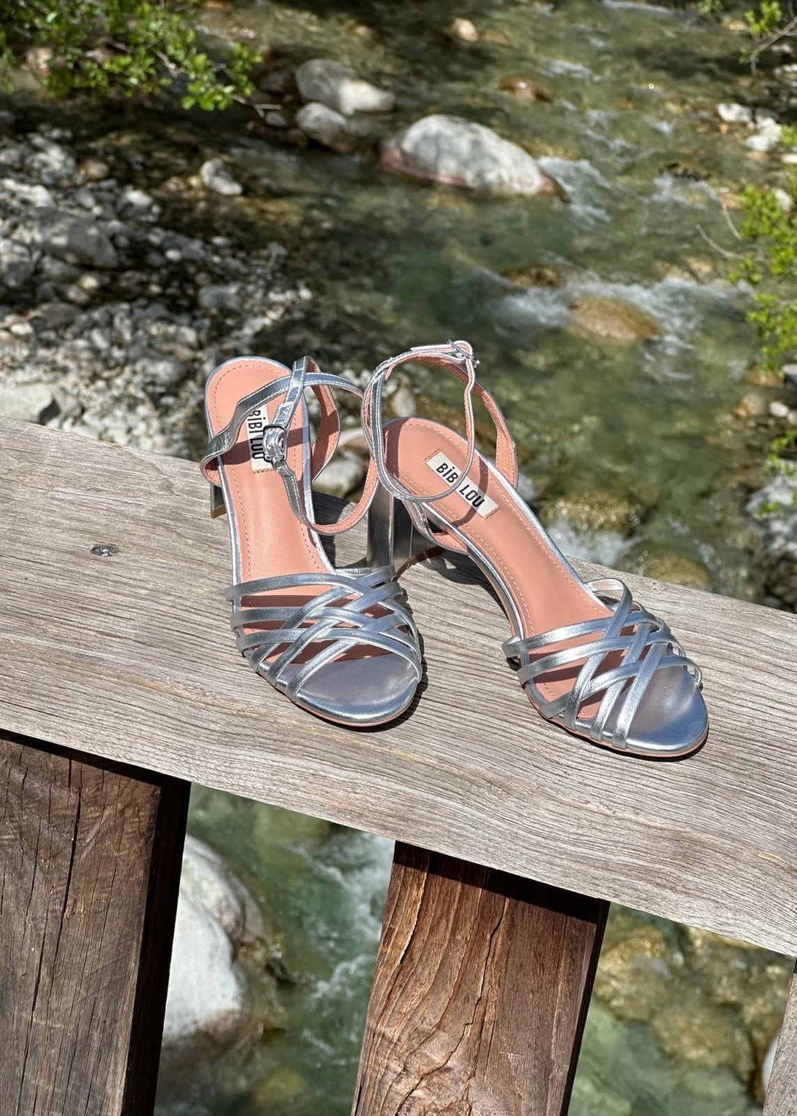 Sandales à talons Bibi Lou Kassia silver - L'adresse Corte