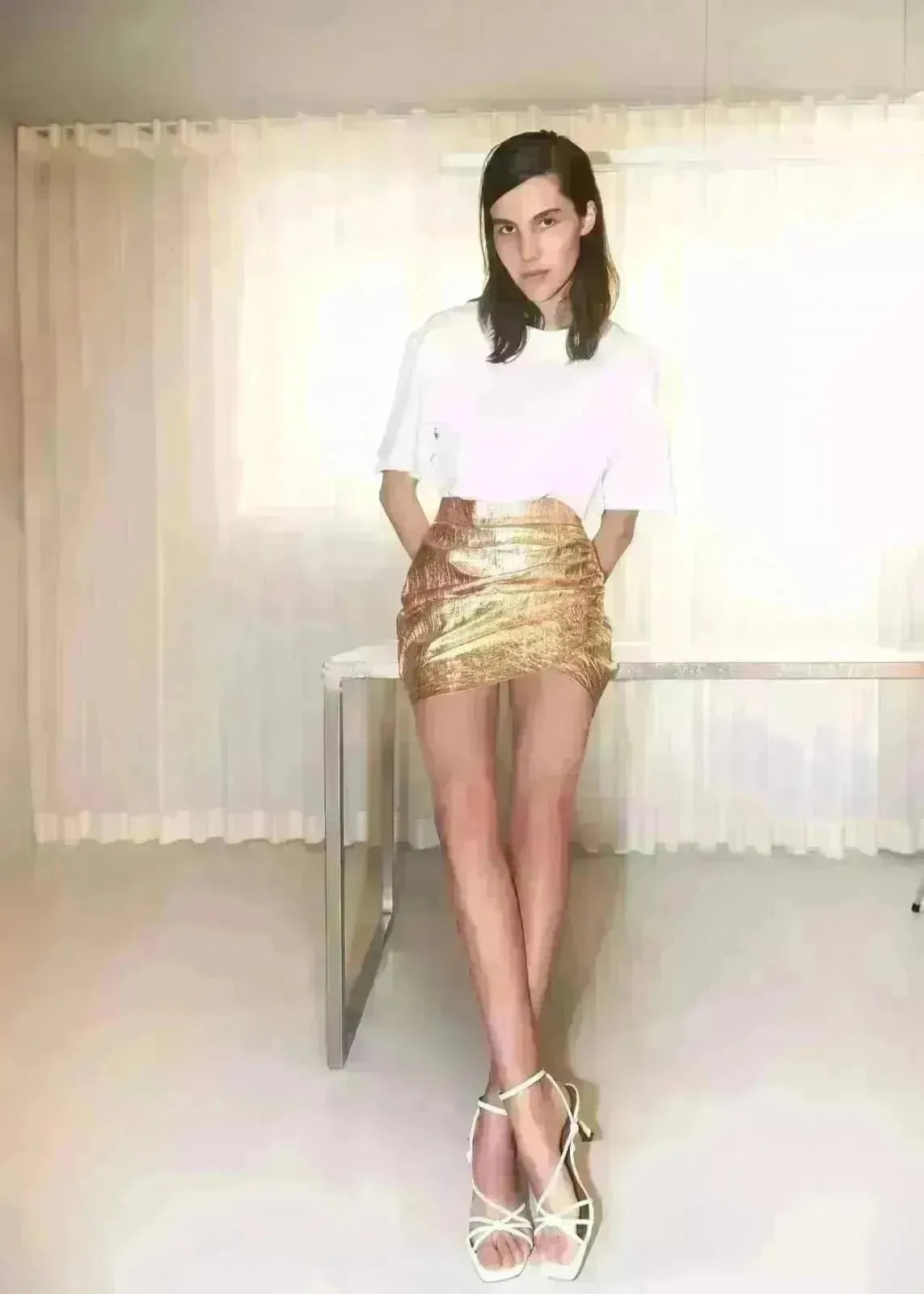 Sandales à talons Billi Bi 2061 White Nappa - L'adresse Corte