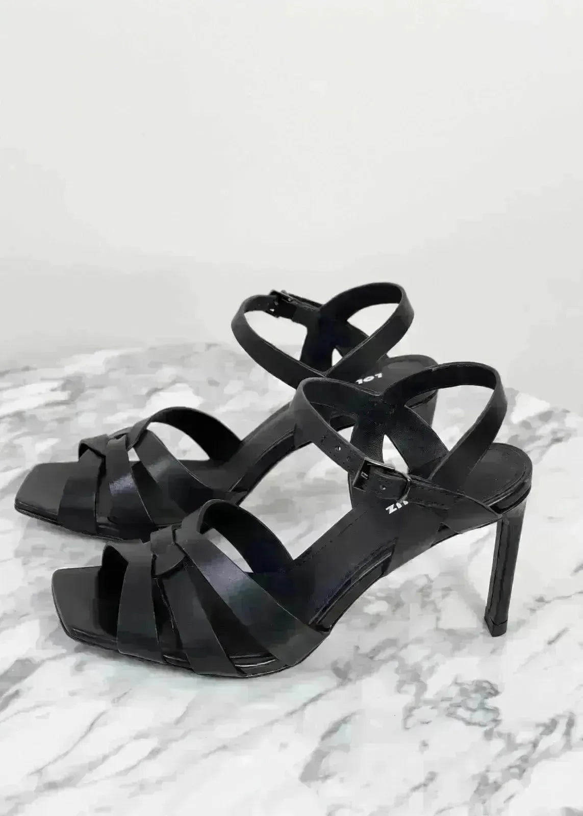 Sandales à talons Lola Cruz Kerel 406Z12BK Black - L'adresse Corte