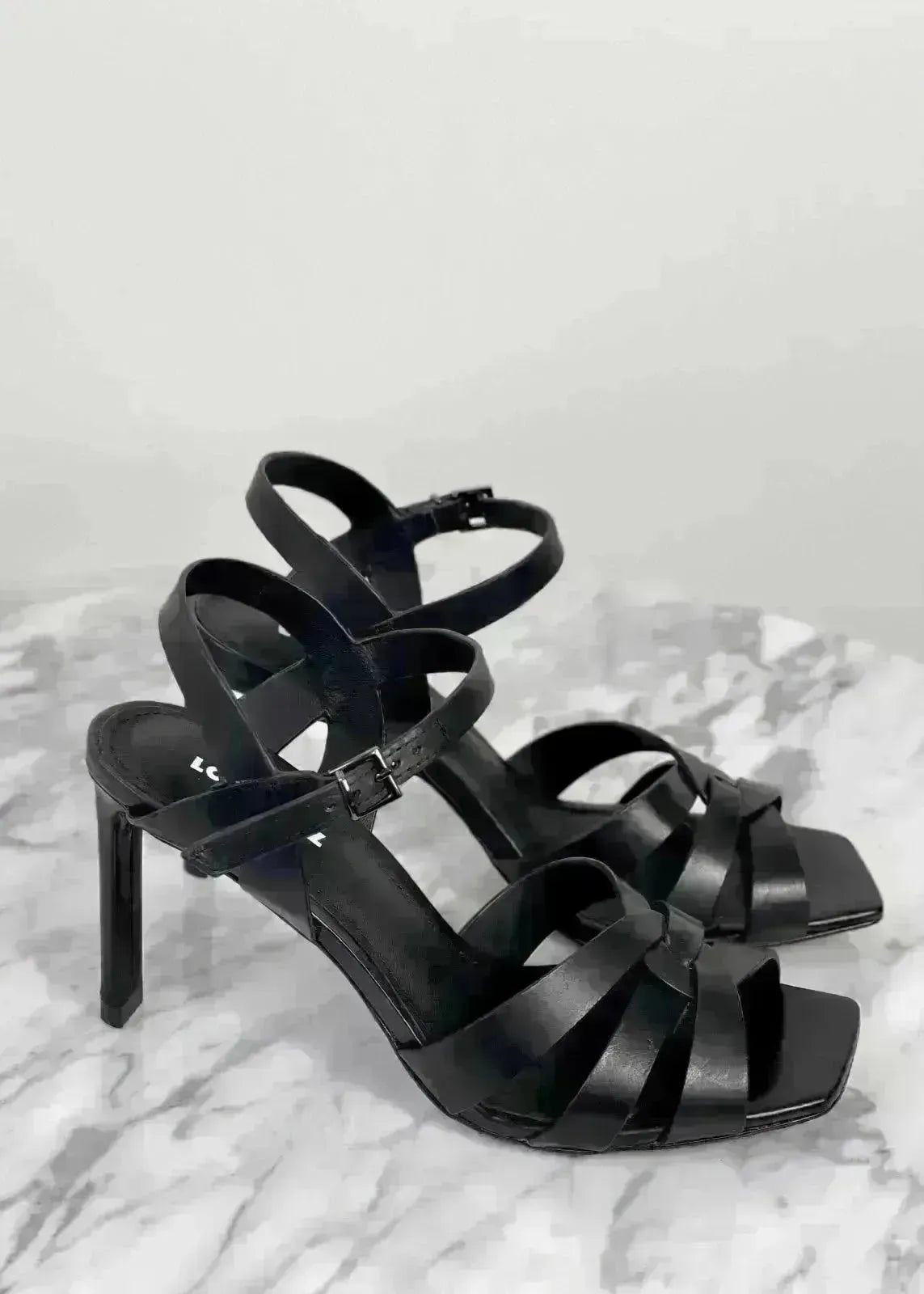 Sandales à talons Lola Cruz Kerel 406Z12BK Black - L'adresse Corte