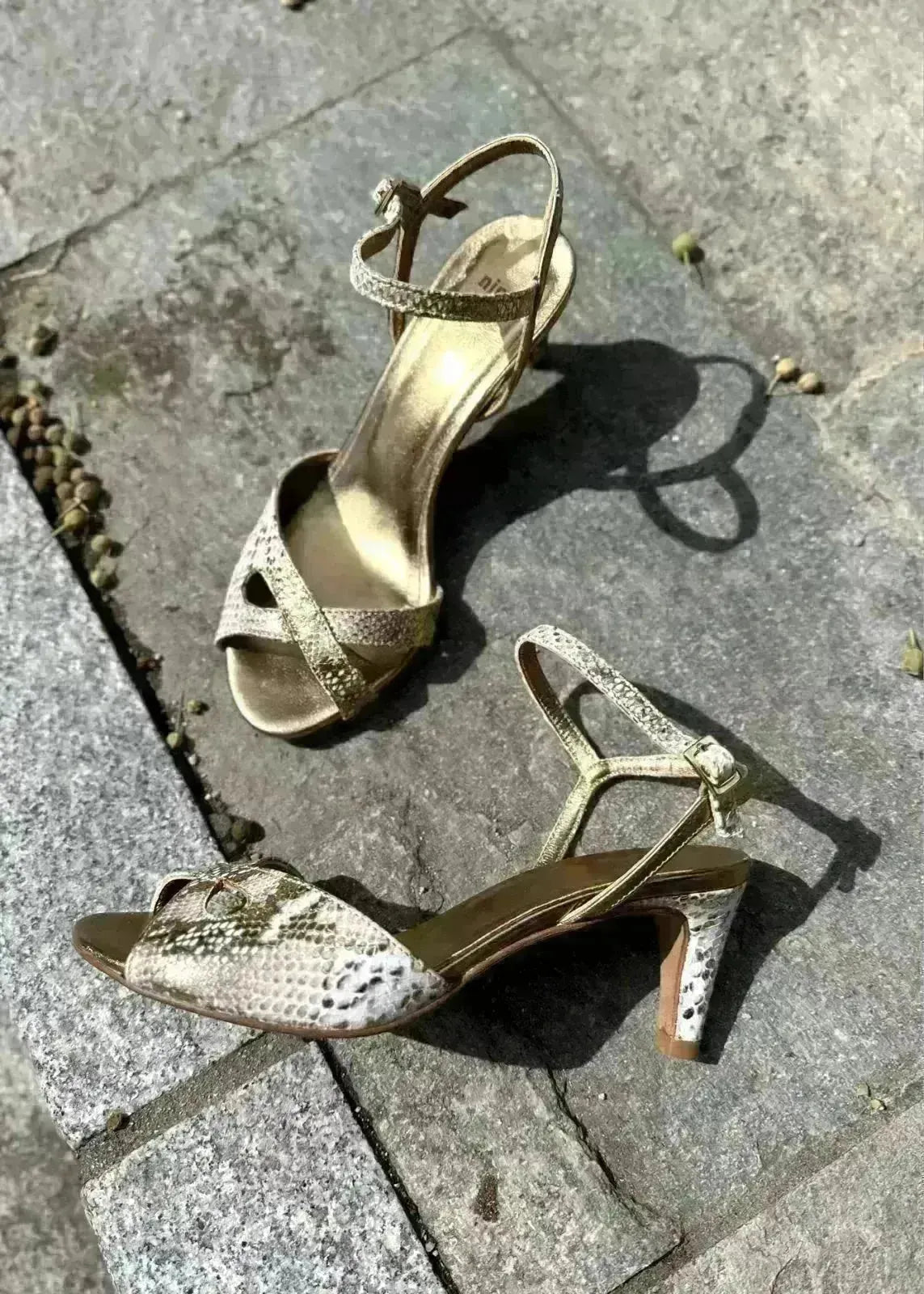 Sandales à talons Nimal Zabri Oro - L'adresse Corte