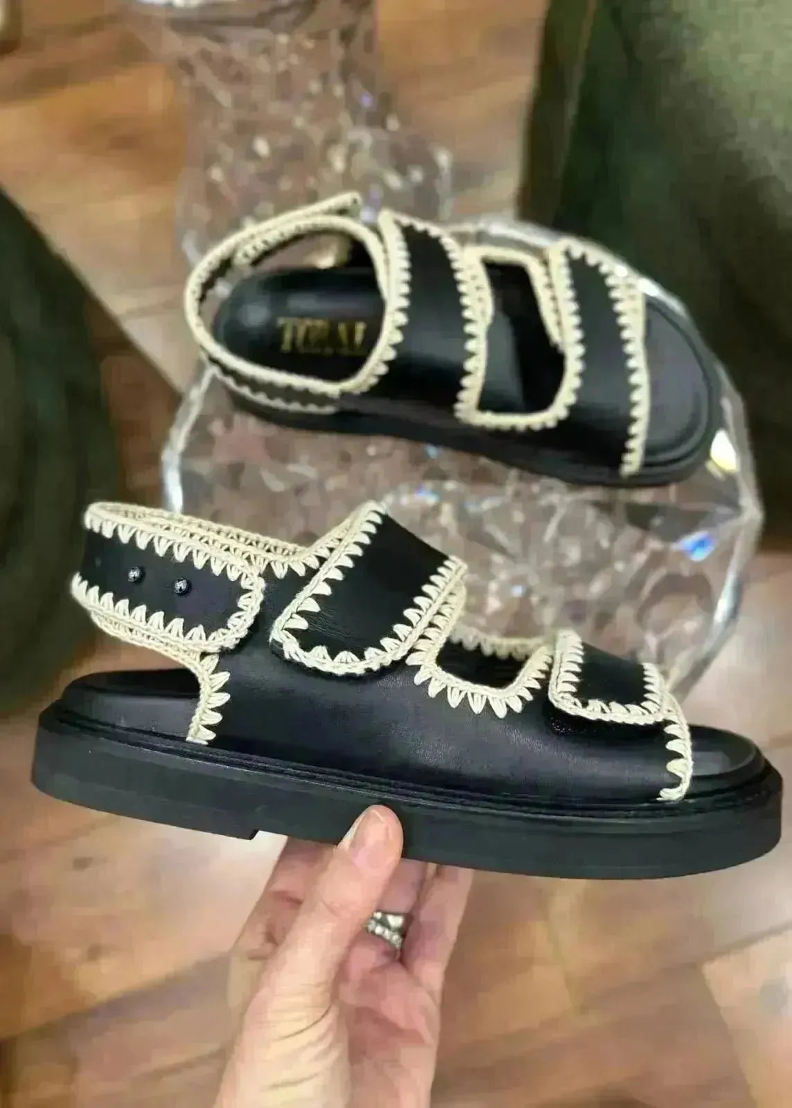 Sandales Toral Kristen Nero - L'adresse Corte