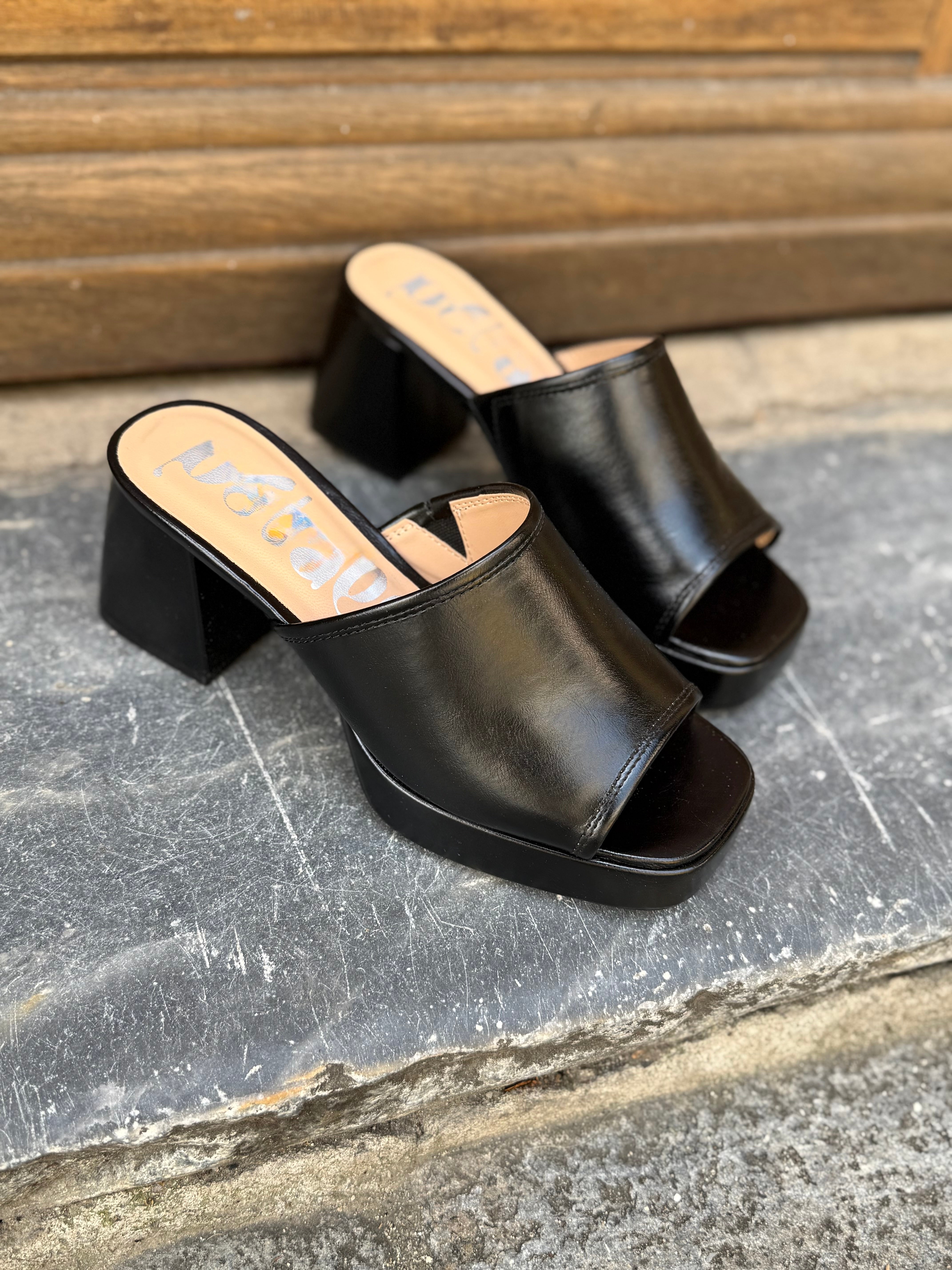 Mules à talons Marylin Noir