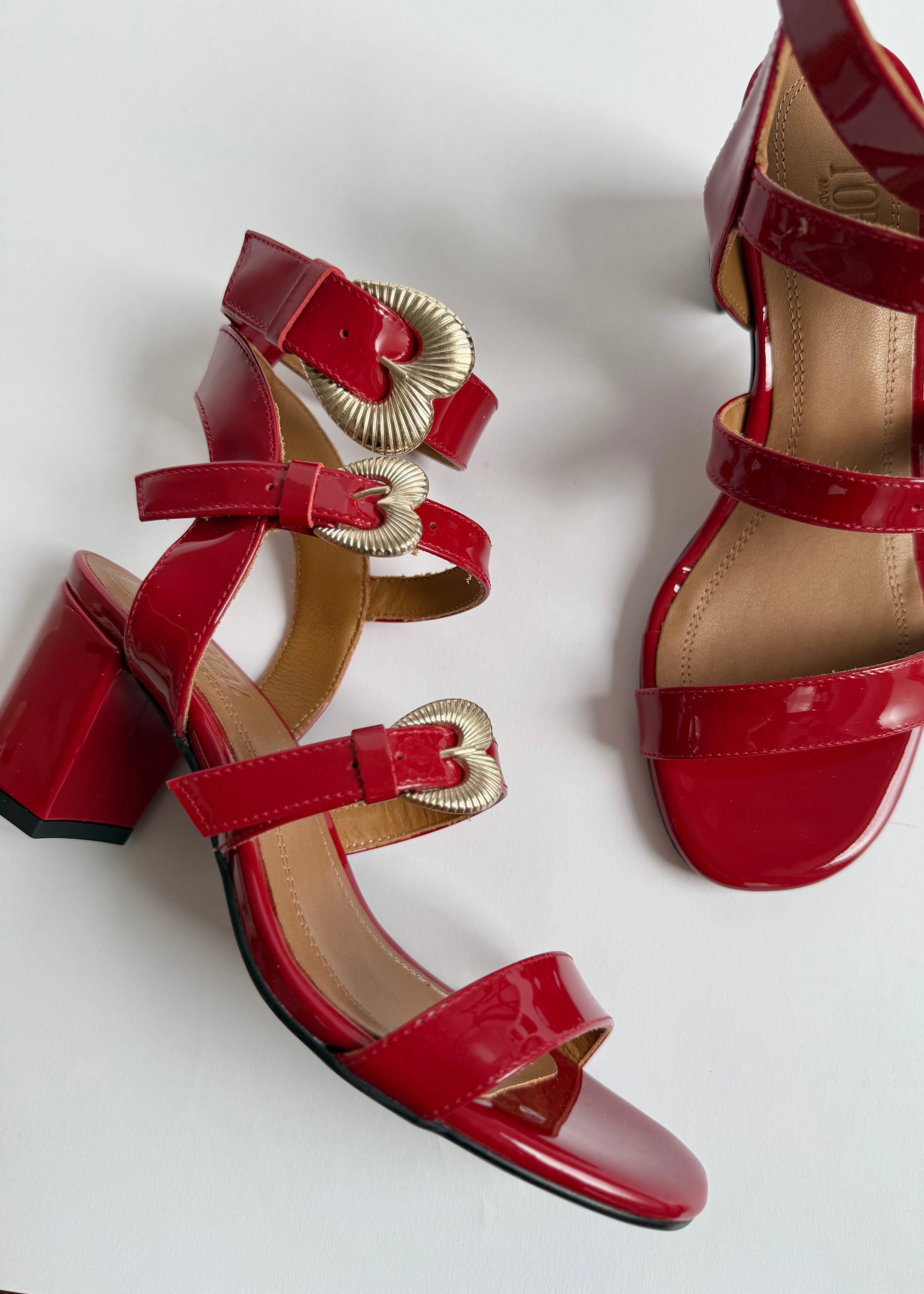 Sandales Toral Amor Charol Rojo Toral shoes