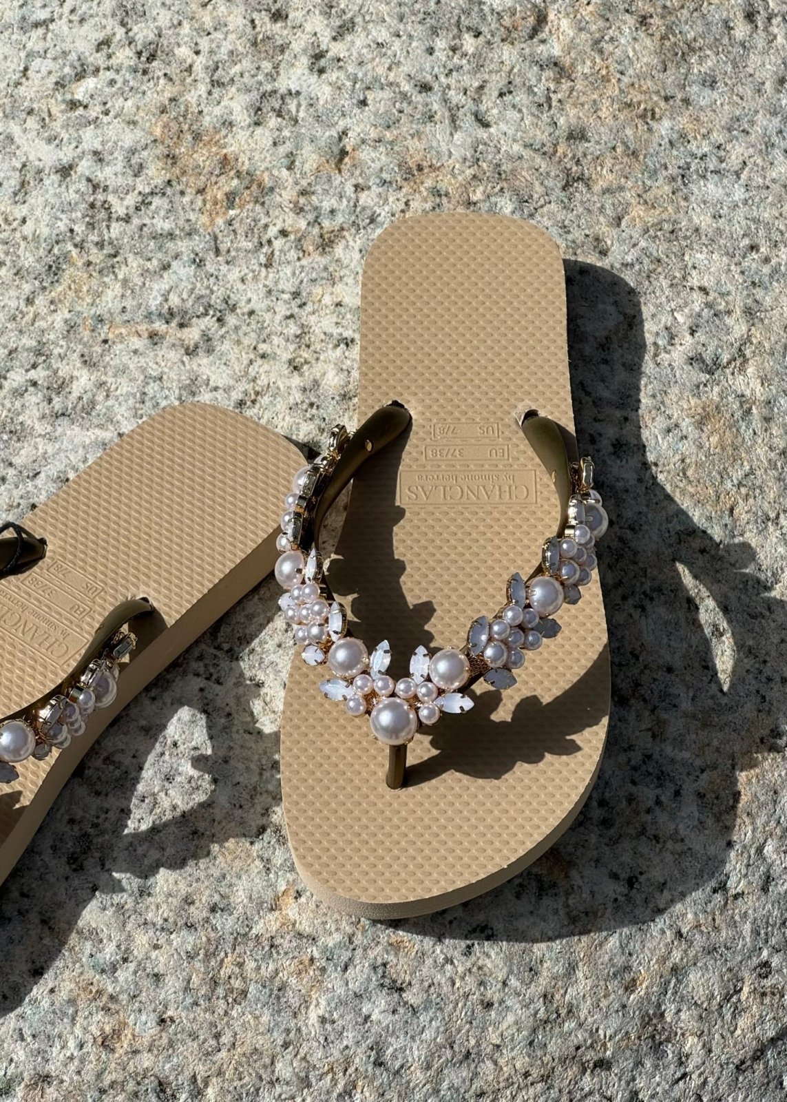 Tongs Chanclas Luisa Beige Chanclas by Simone Herrera