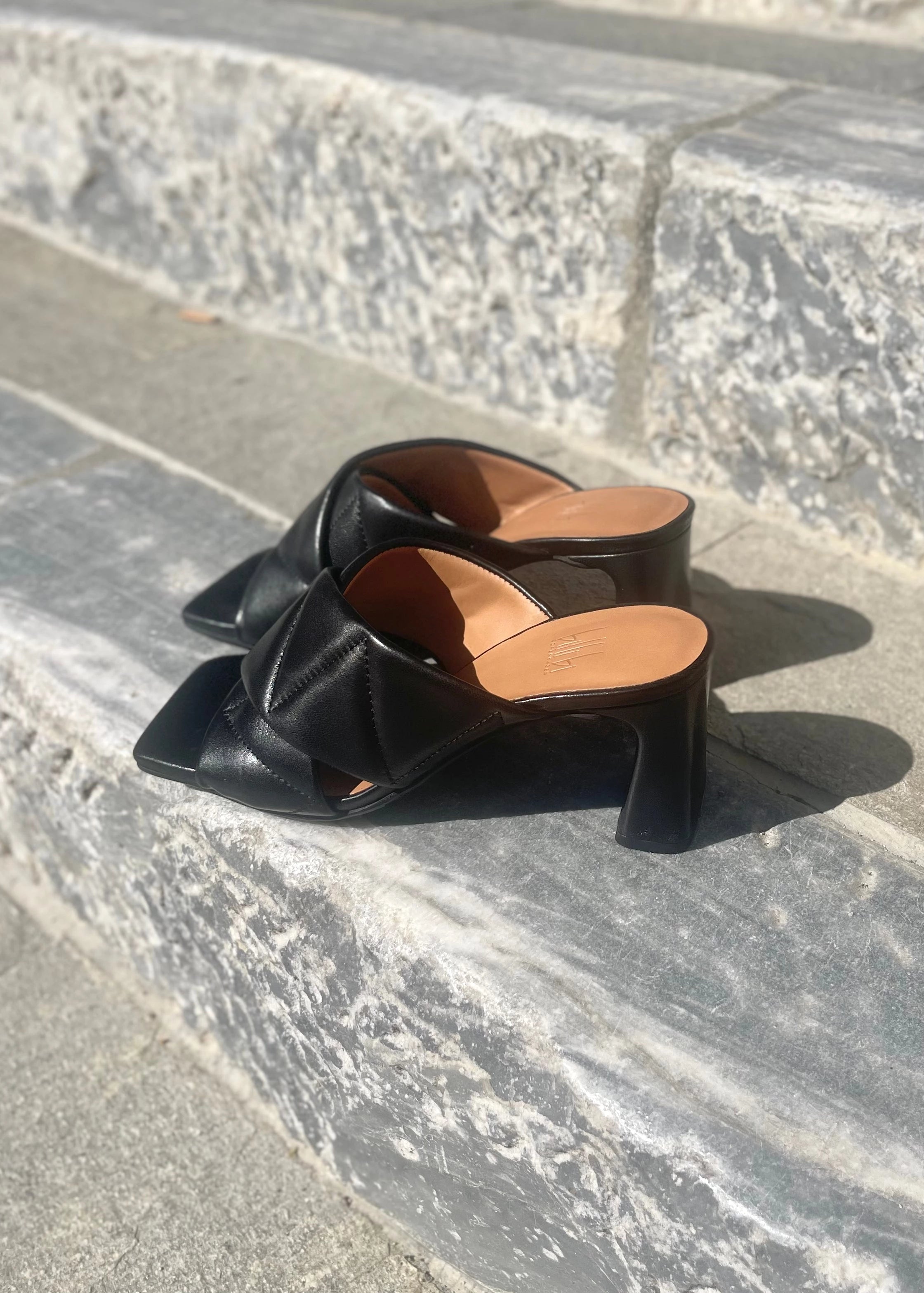 Mules à talons Billi Bi A2071 Nappa Noir