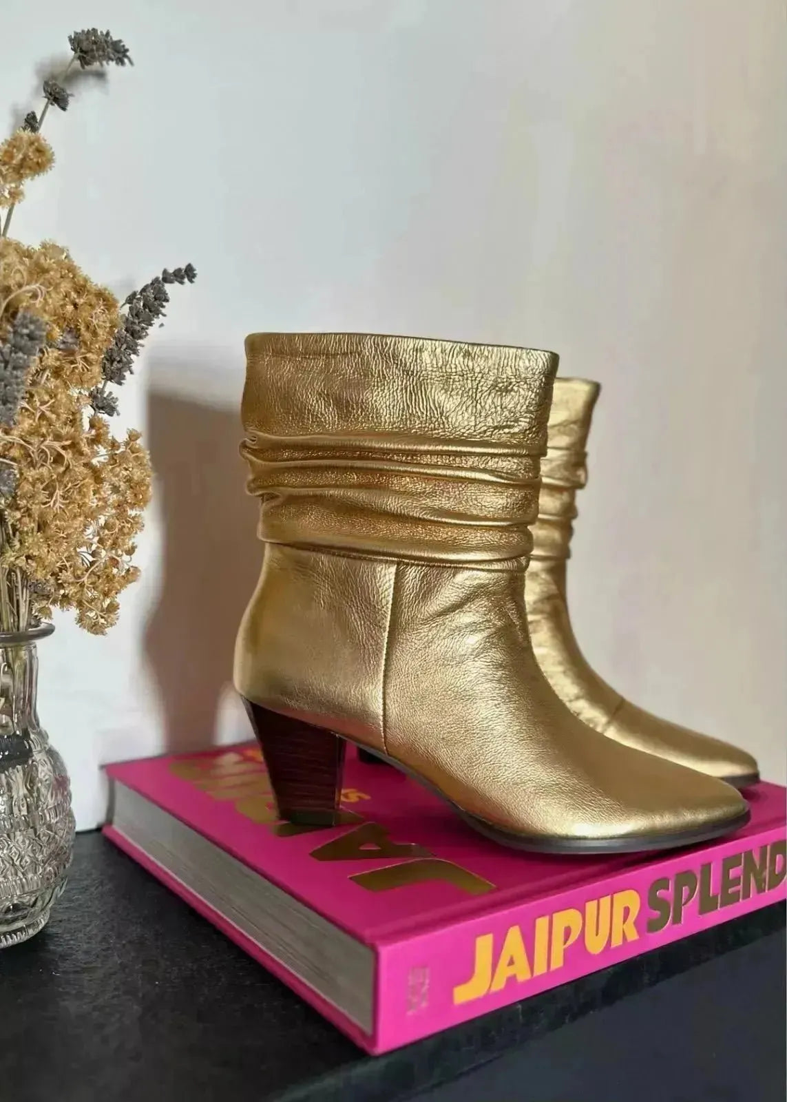 Bottines à talons Bibi Lou Aurora Gold - L'adresse Corte