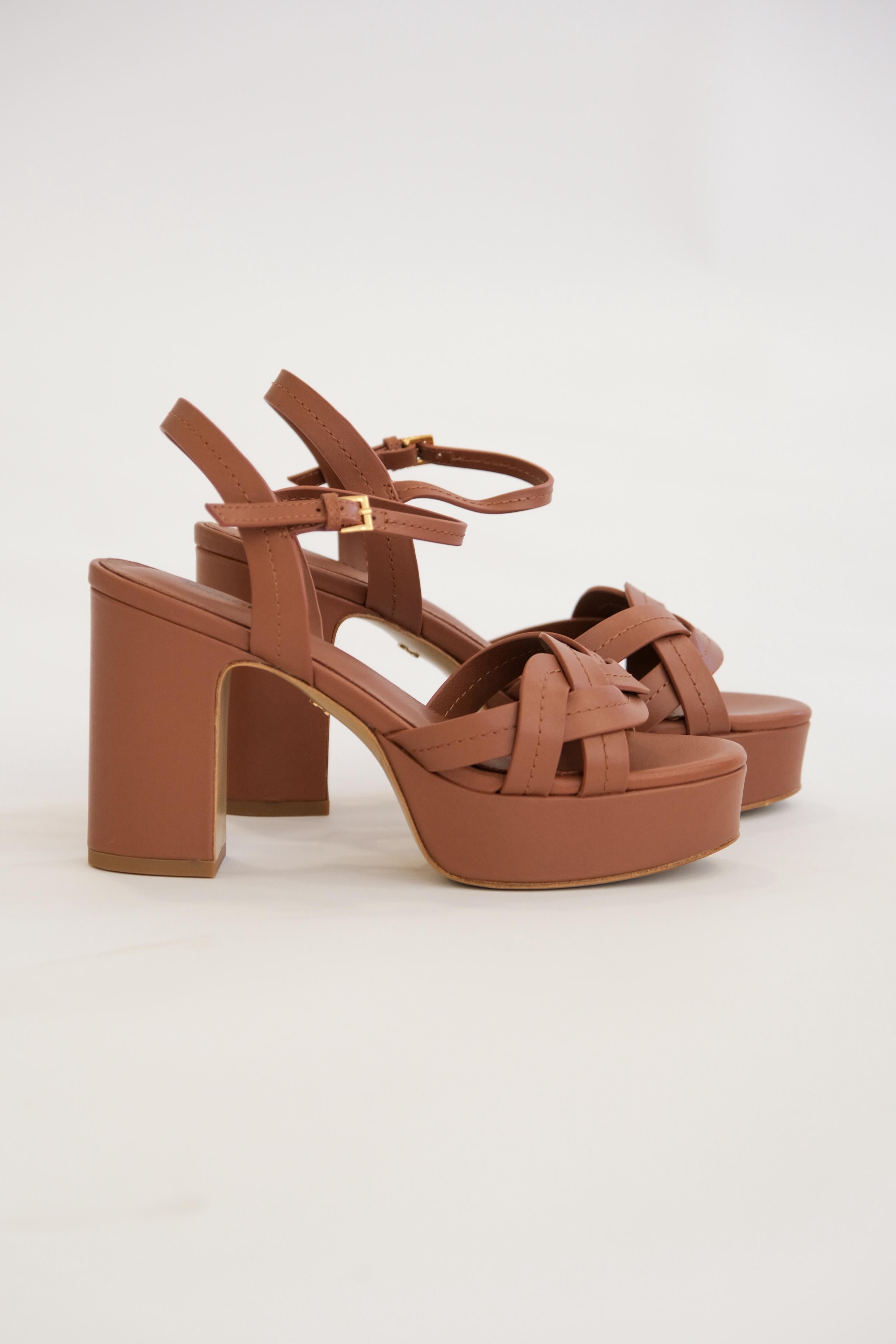 Sandales à talons Lola Cruz Patrizia terracotta - L'adresse Corte 
