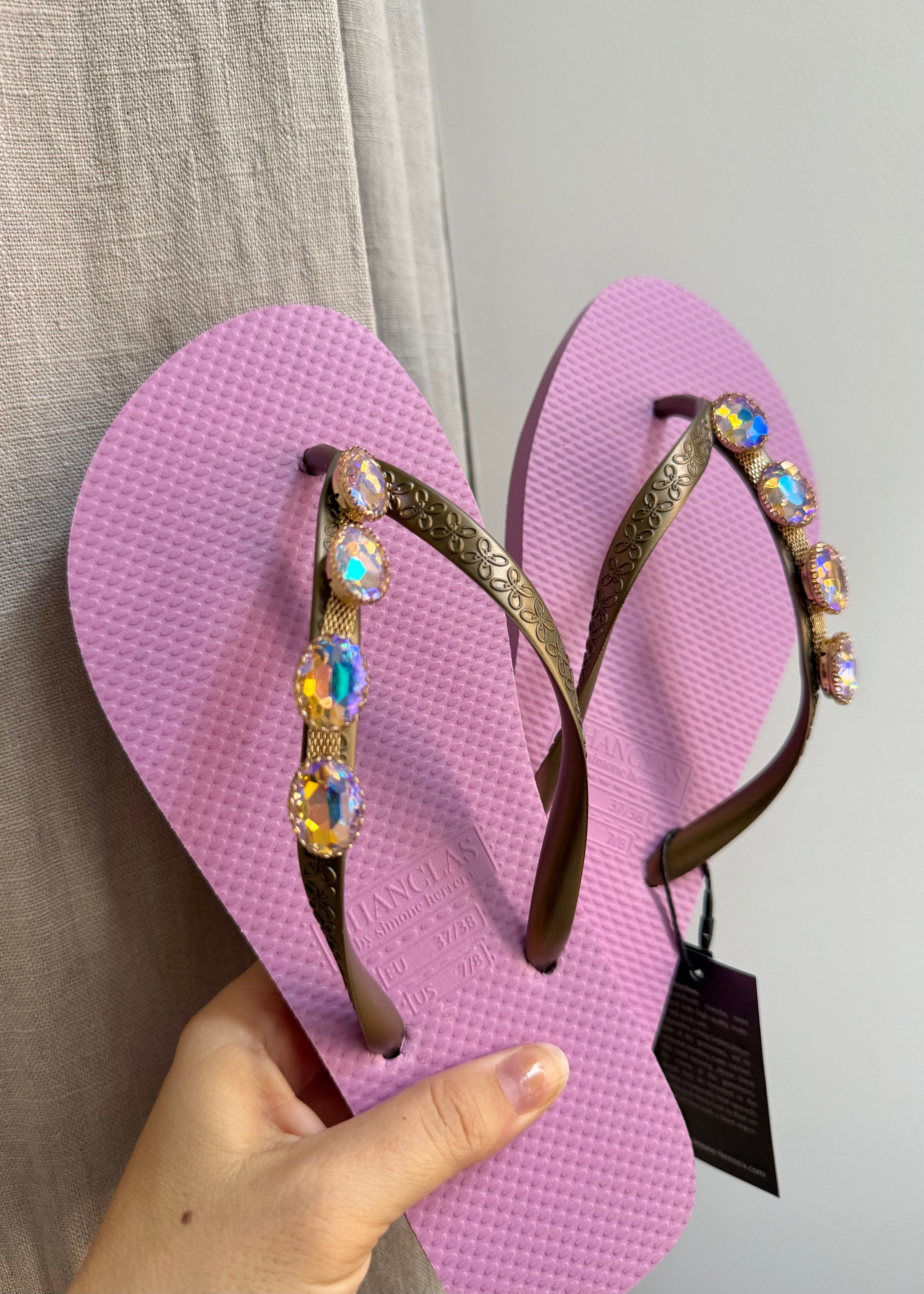 Tongs Chanclas Carmina Mauve Chanclas by Simone Herrera