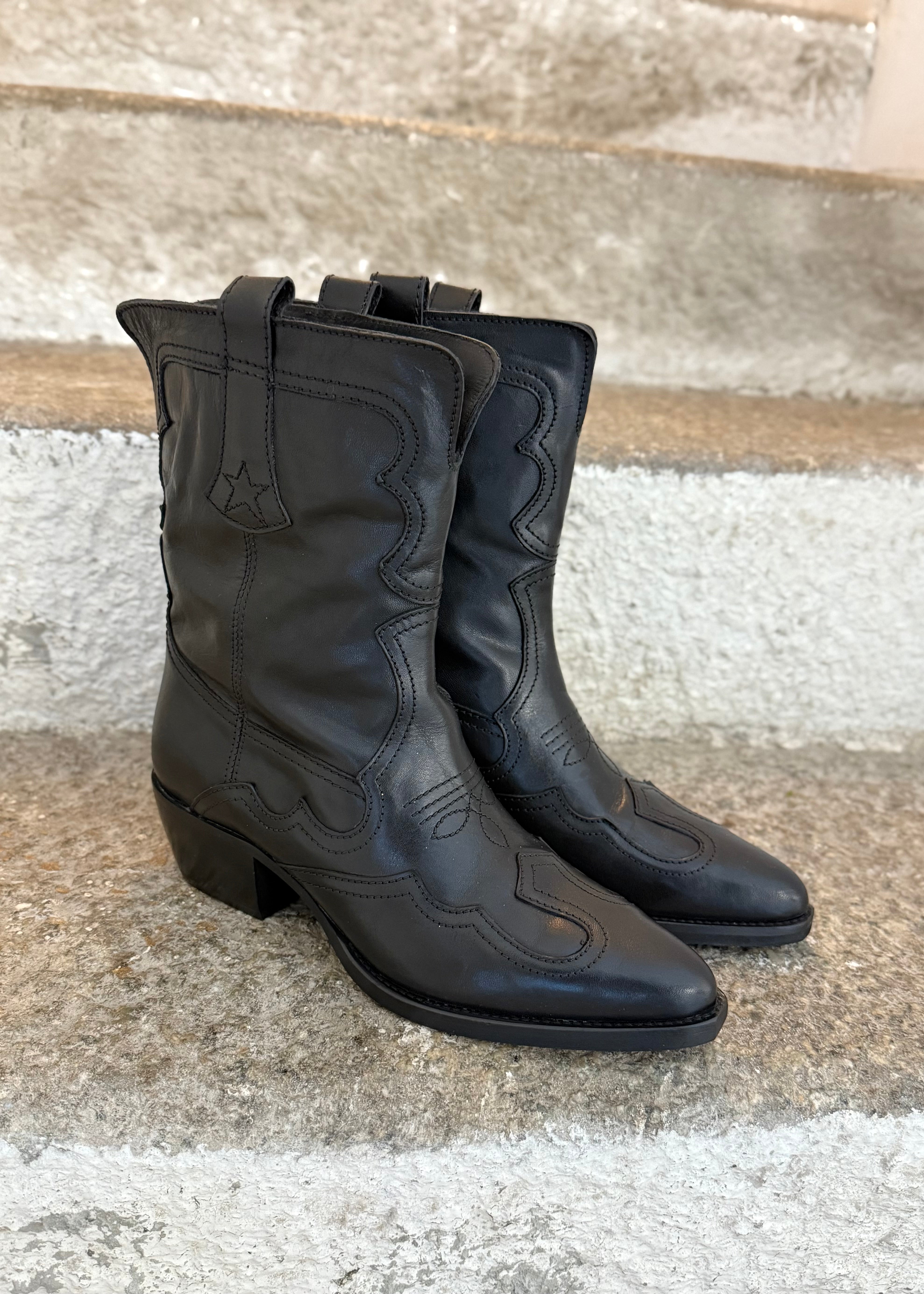 Bottines santiag Semerdjian S016 Noir