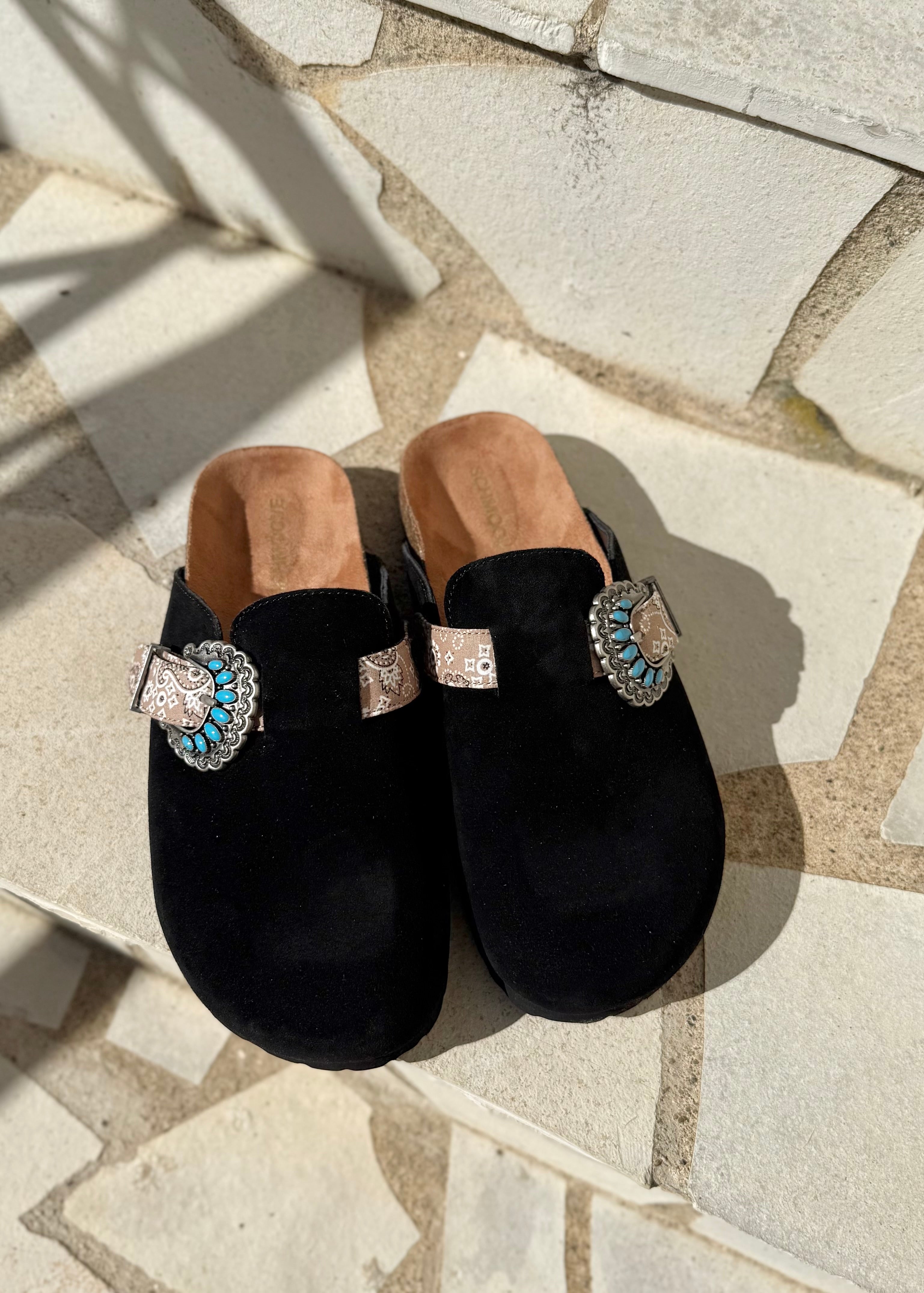 Mules Schmoove Paloma suède noir