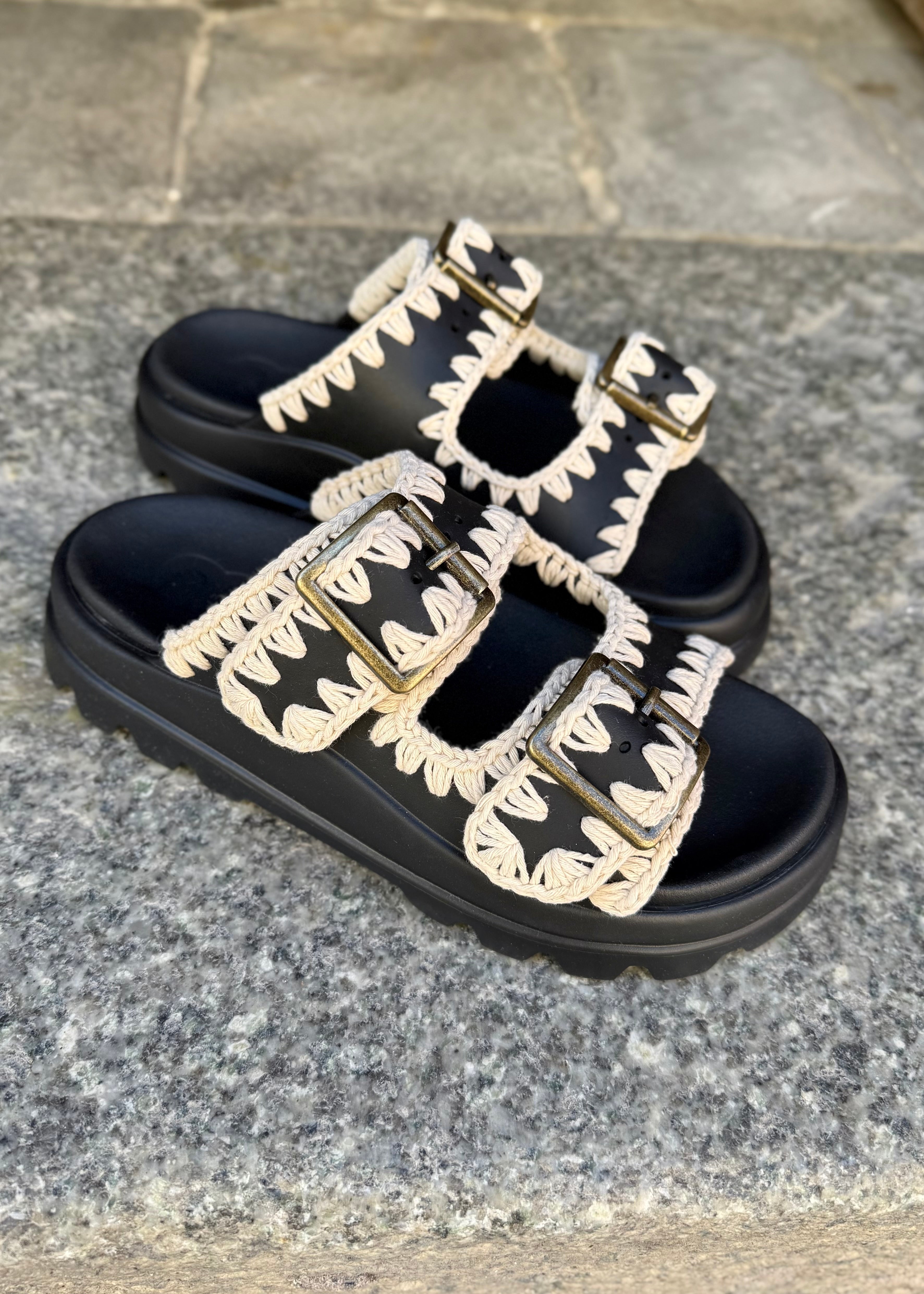 Sandales Eva slide MOU Nero Mou footwear