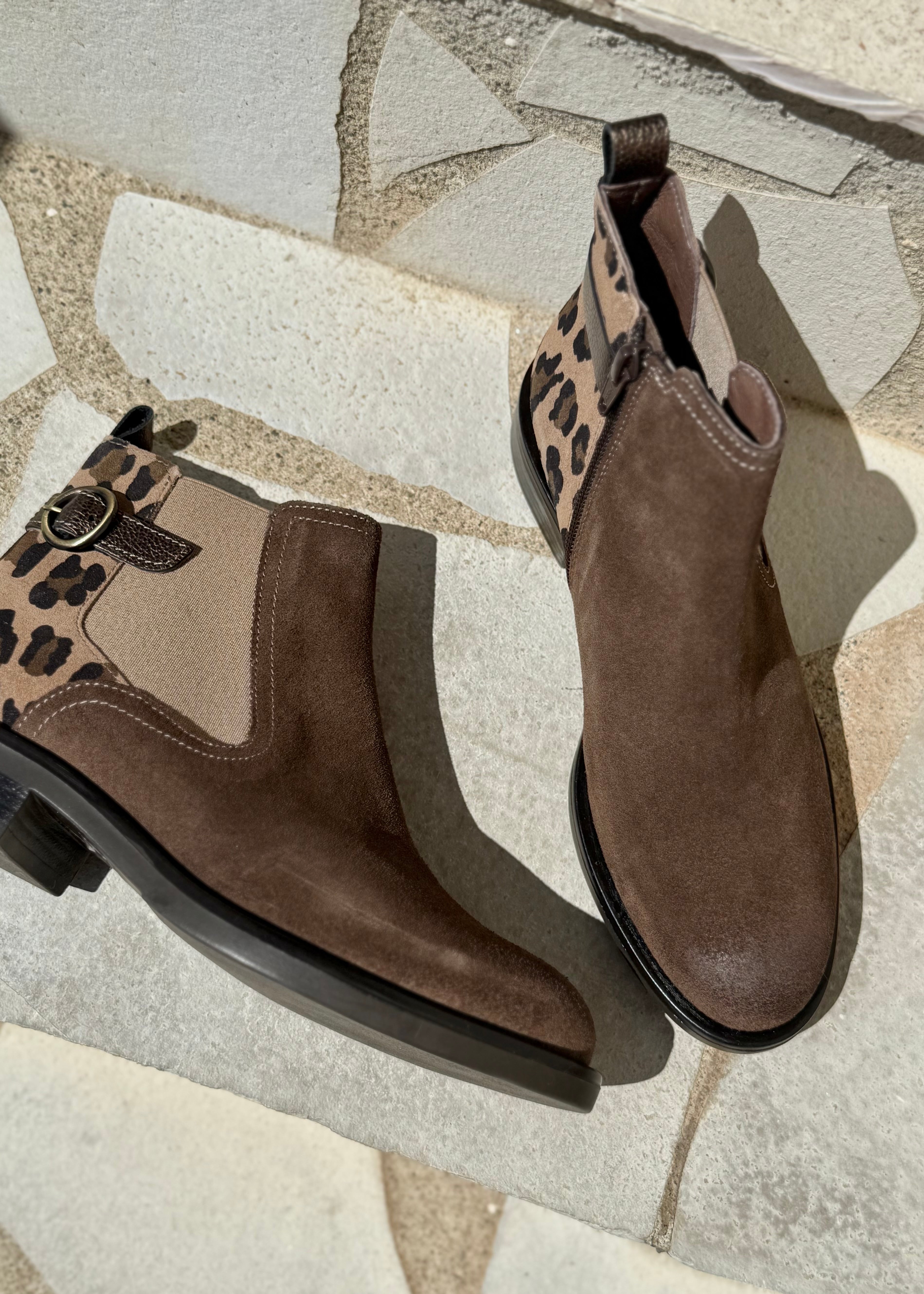 Bottines chelsea MKD Darcy taupe/léo Mkd by Minka design