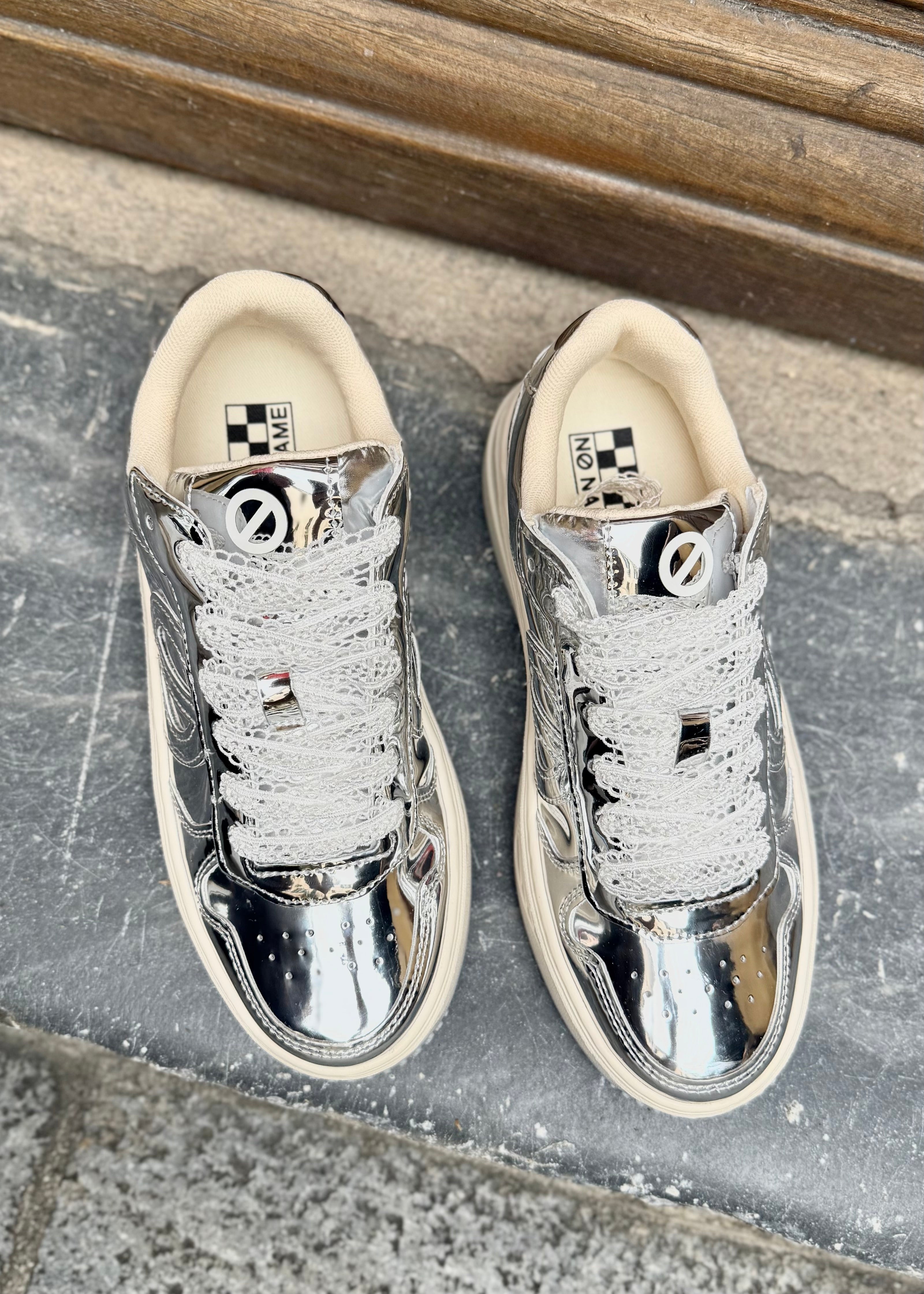 Baskets No Name Alison Sneaker - Silver/Mirror No Name hiver 2025
