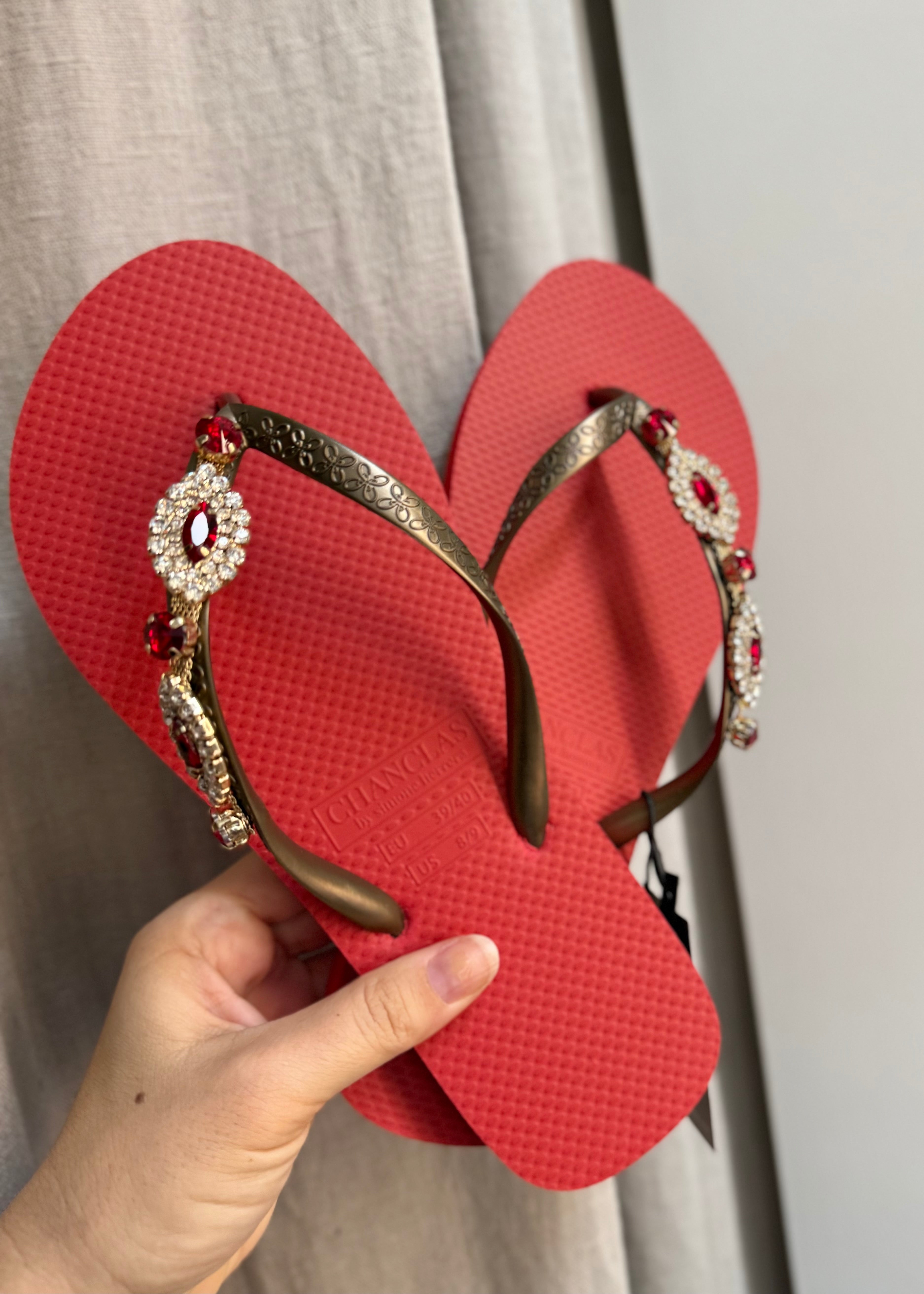 Tongs Chanclas Carlina Rouge Chanclas by Simone Herrera