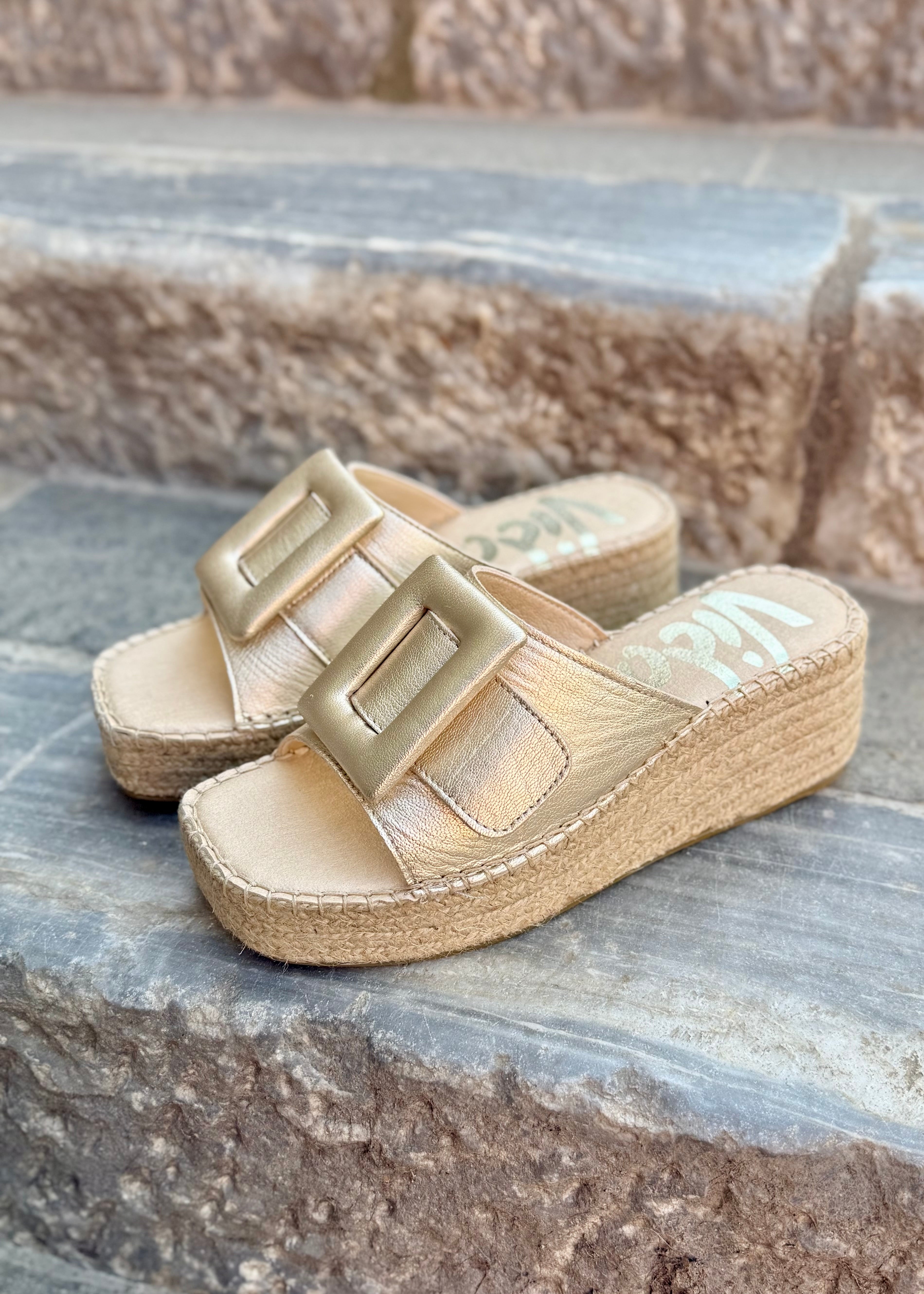 Mules espadrilles Vidorreta 75317 Oro Vidorreta