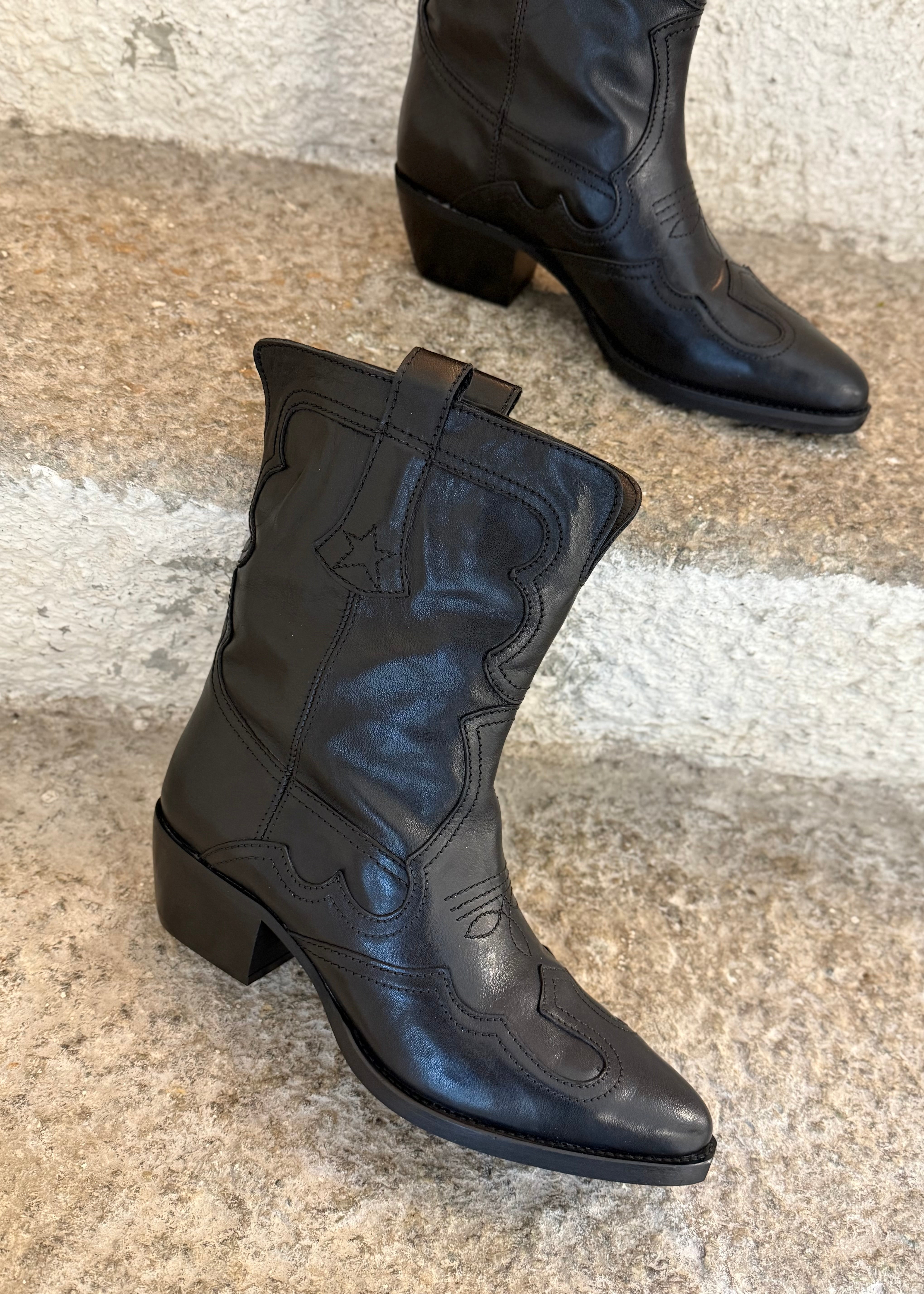 Bottines santiag Semerdjian S016 Noir