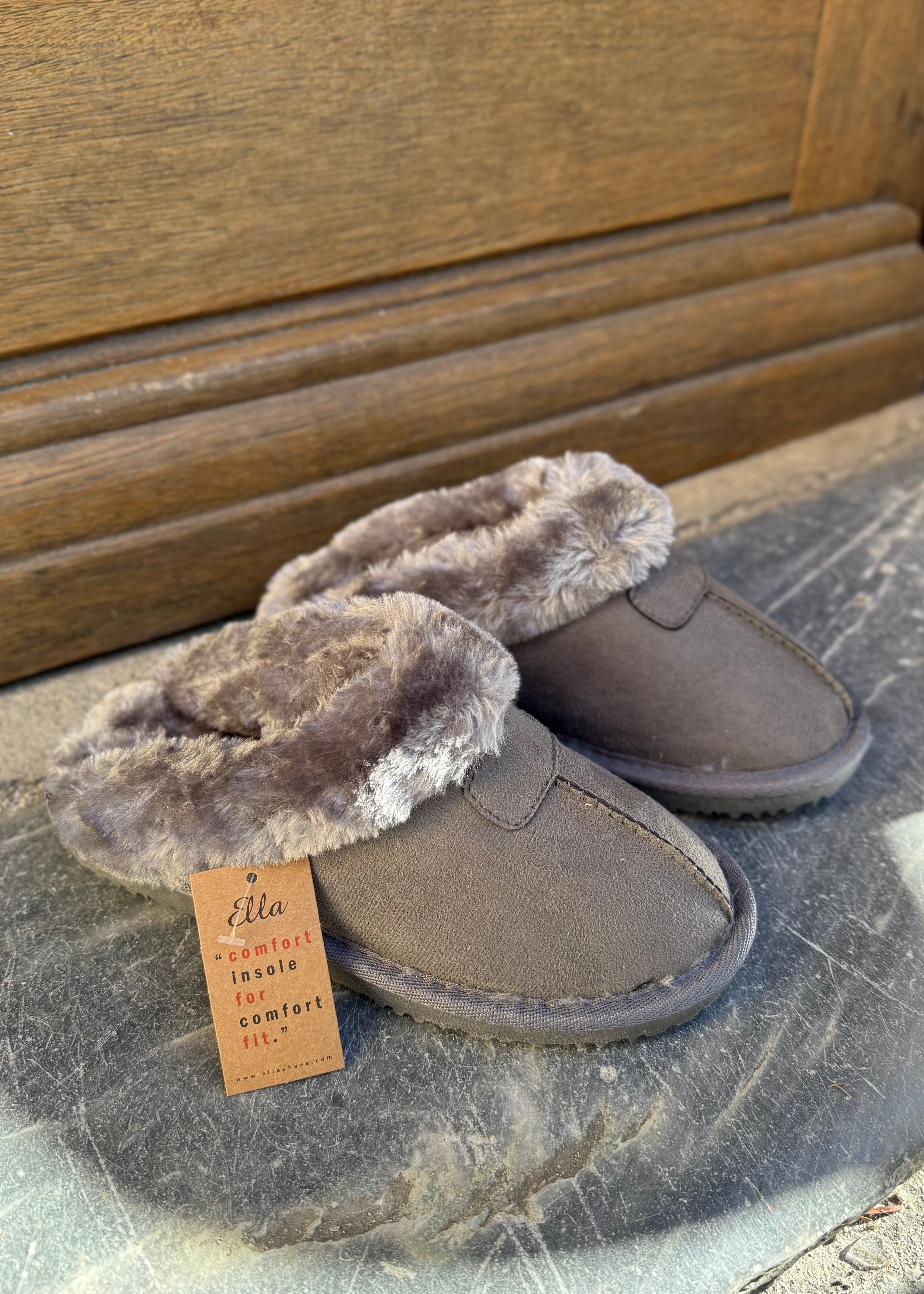 Chaussons Homewear Fur Grey - L'adresse Corte 