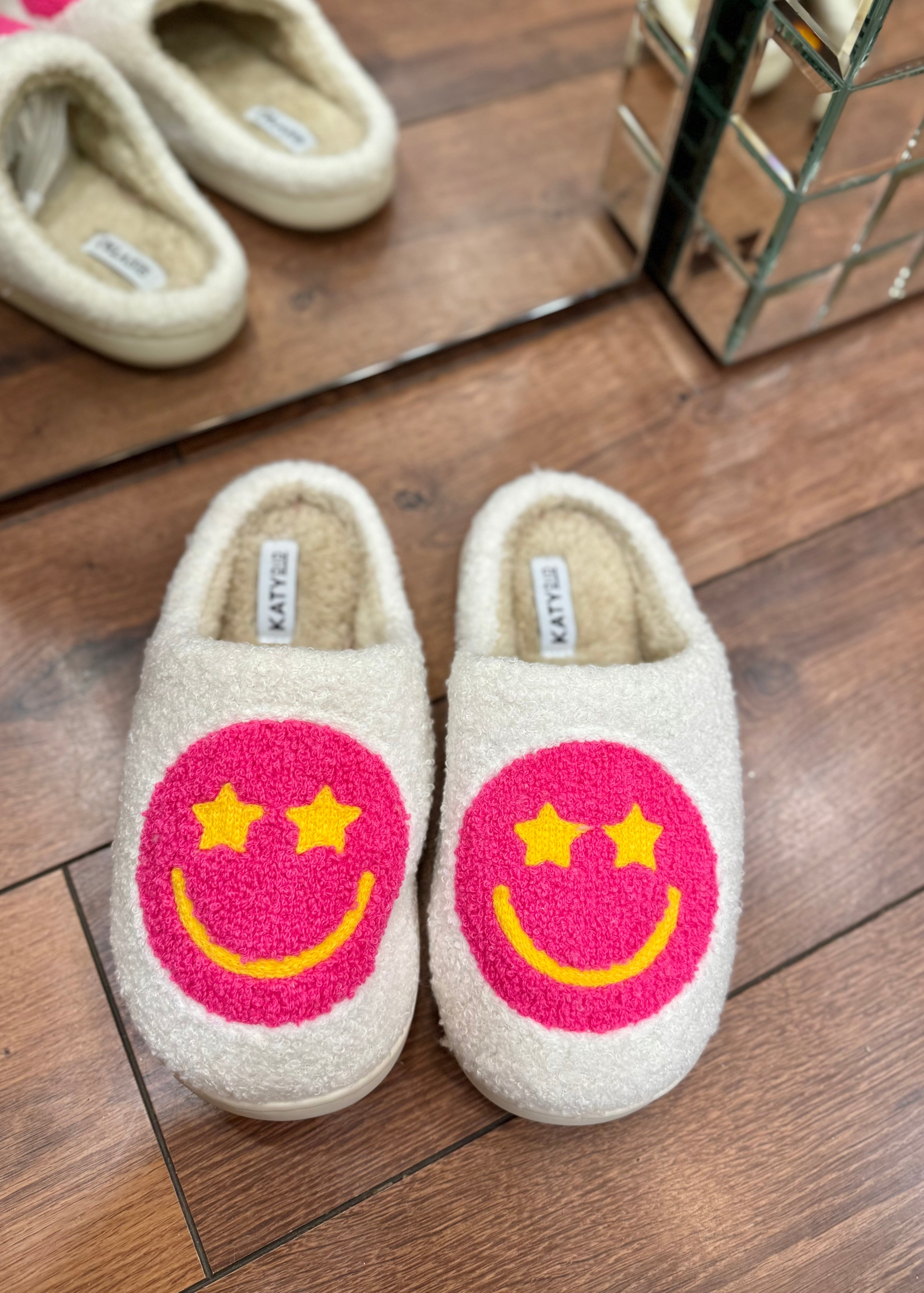 Chaussons - Big Smiley Pink