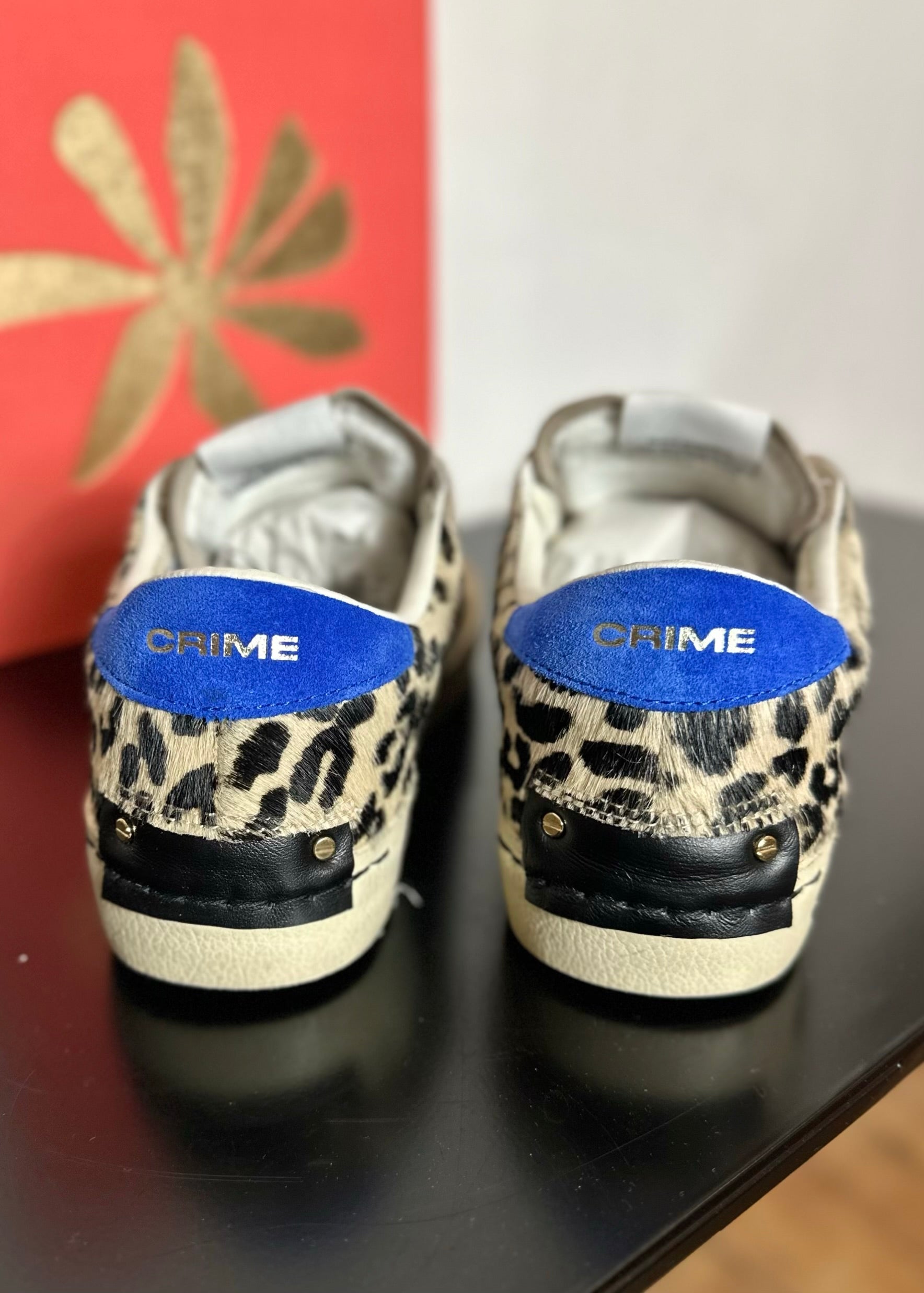 Baskets Crime London Black Cheetah