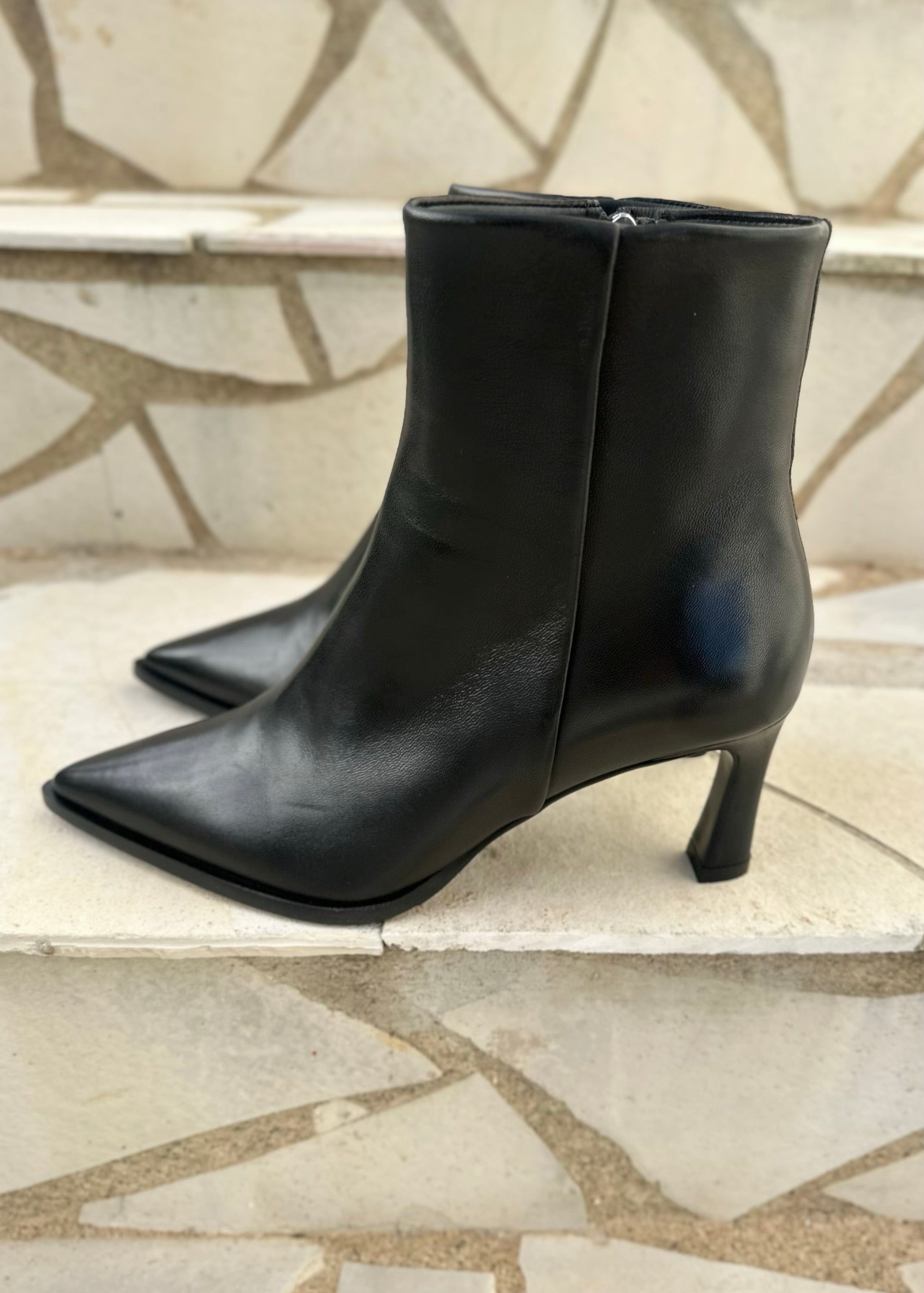 Bottines à talons Billi bi A7540 Black nappa