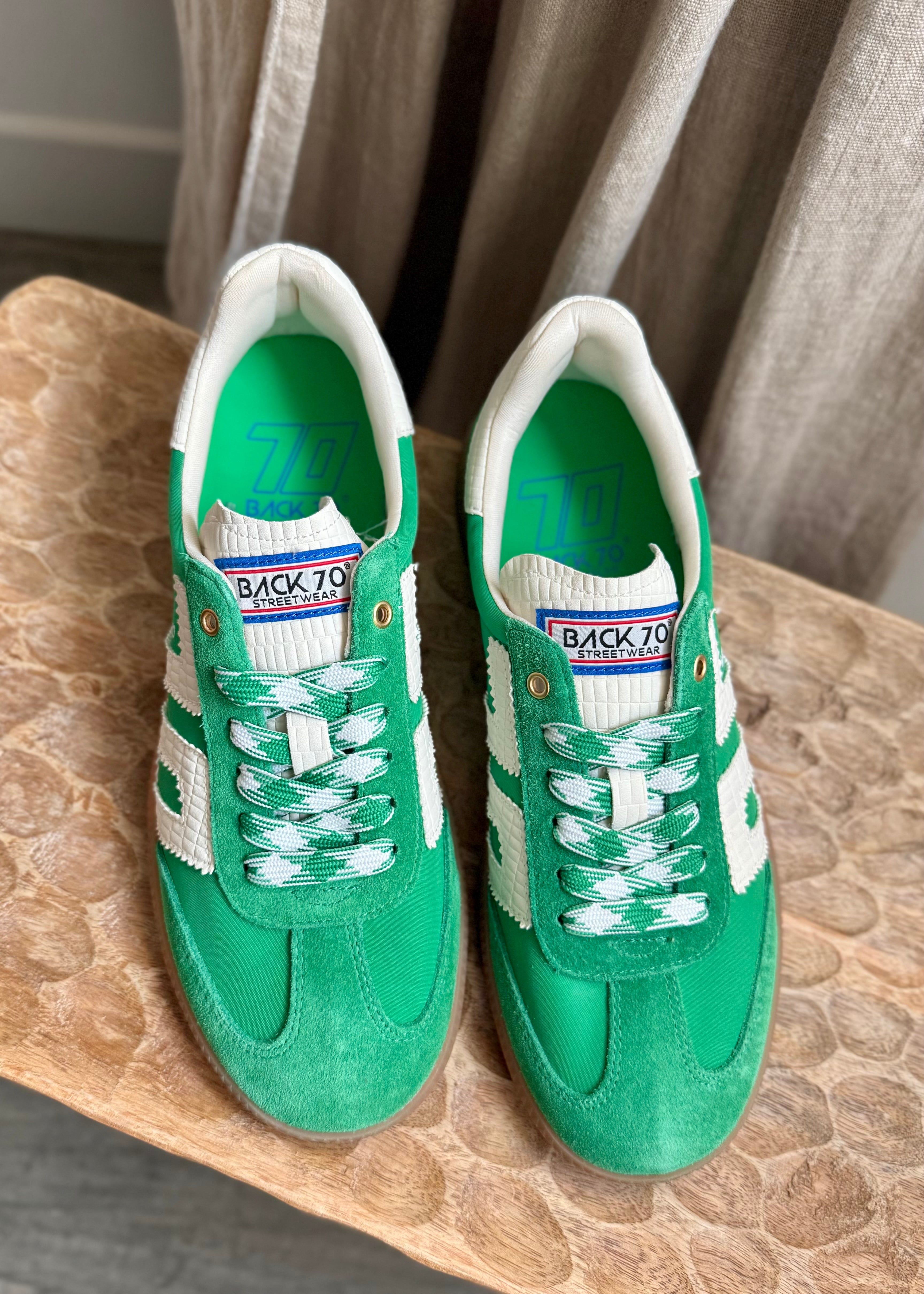 Baskets Back70 Ghost Green Suède