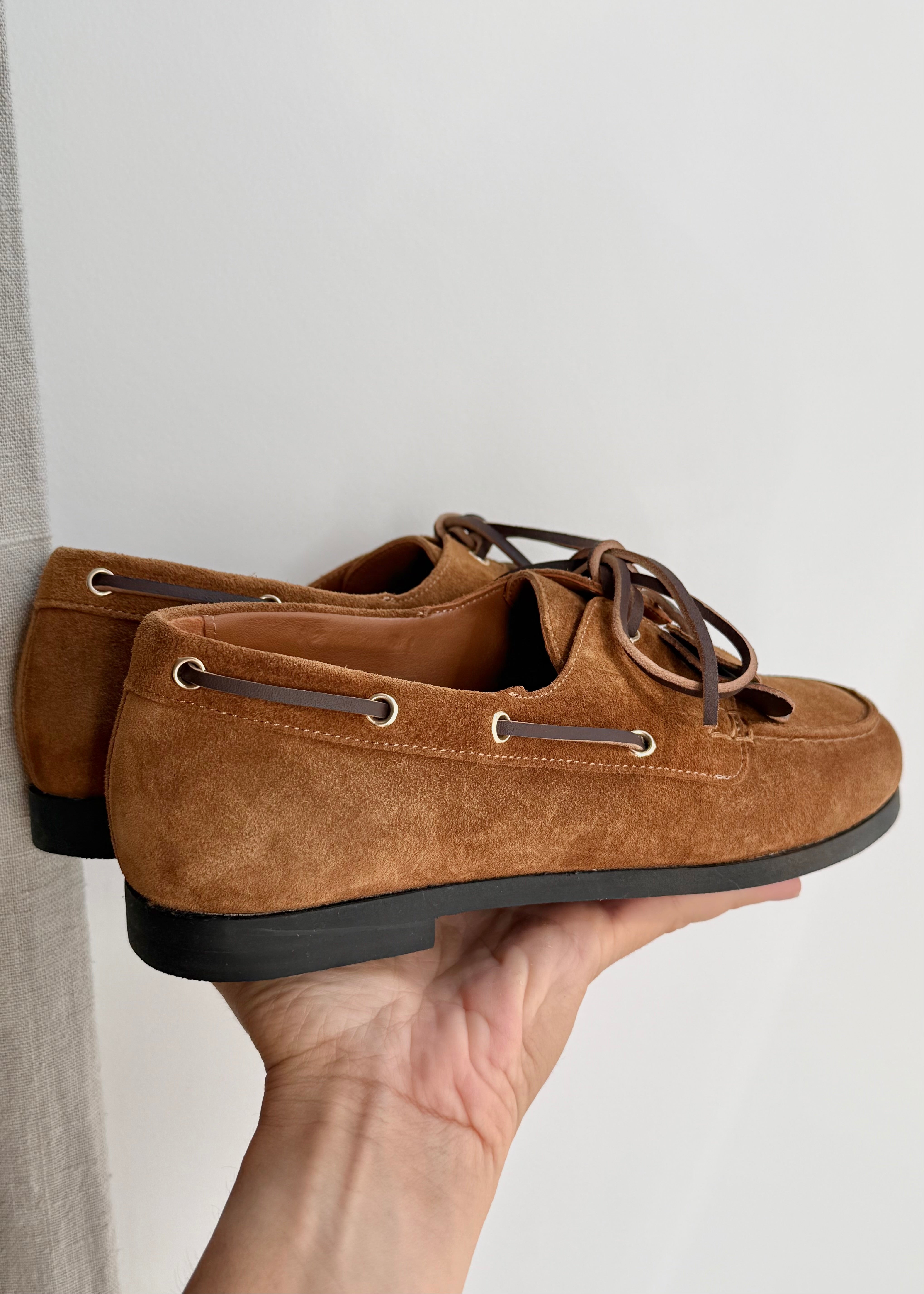 Mocassins Maison Toufet Chloé coeur Camel