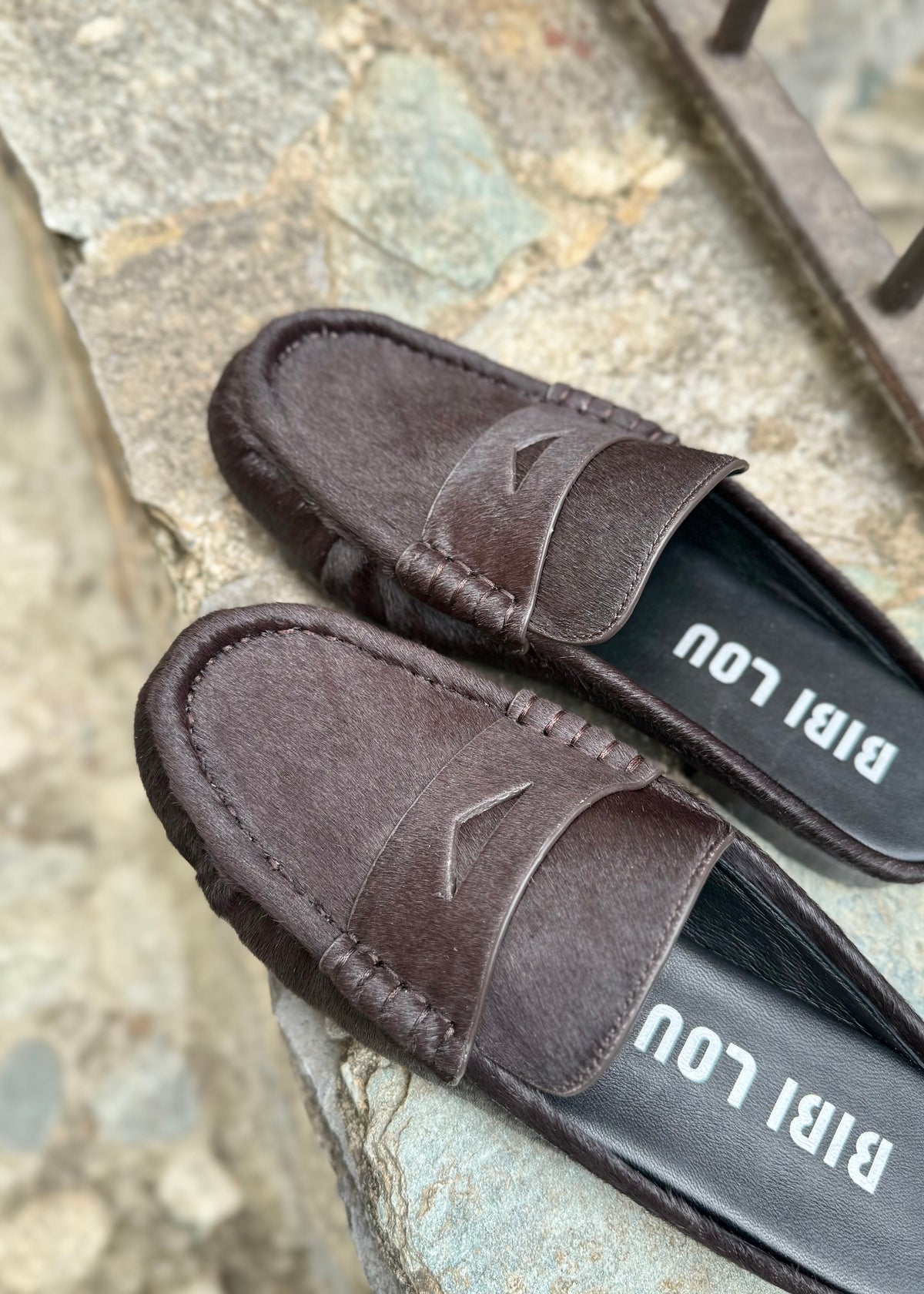 Mocassins mules Bibi Lou Lyria marron