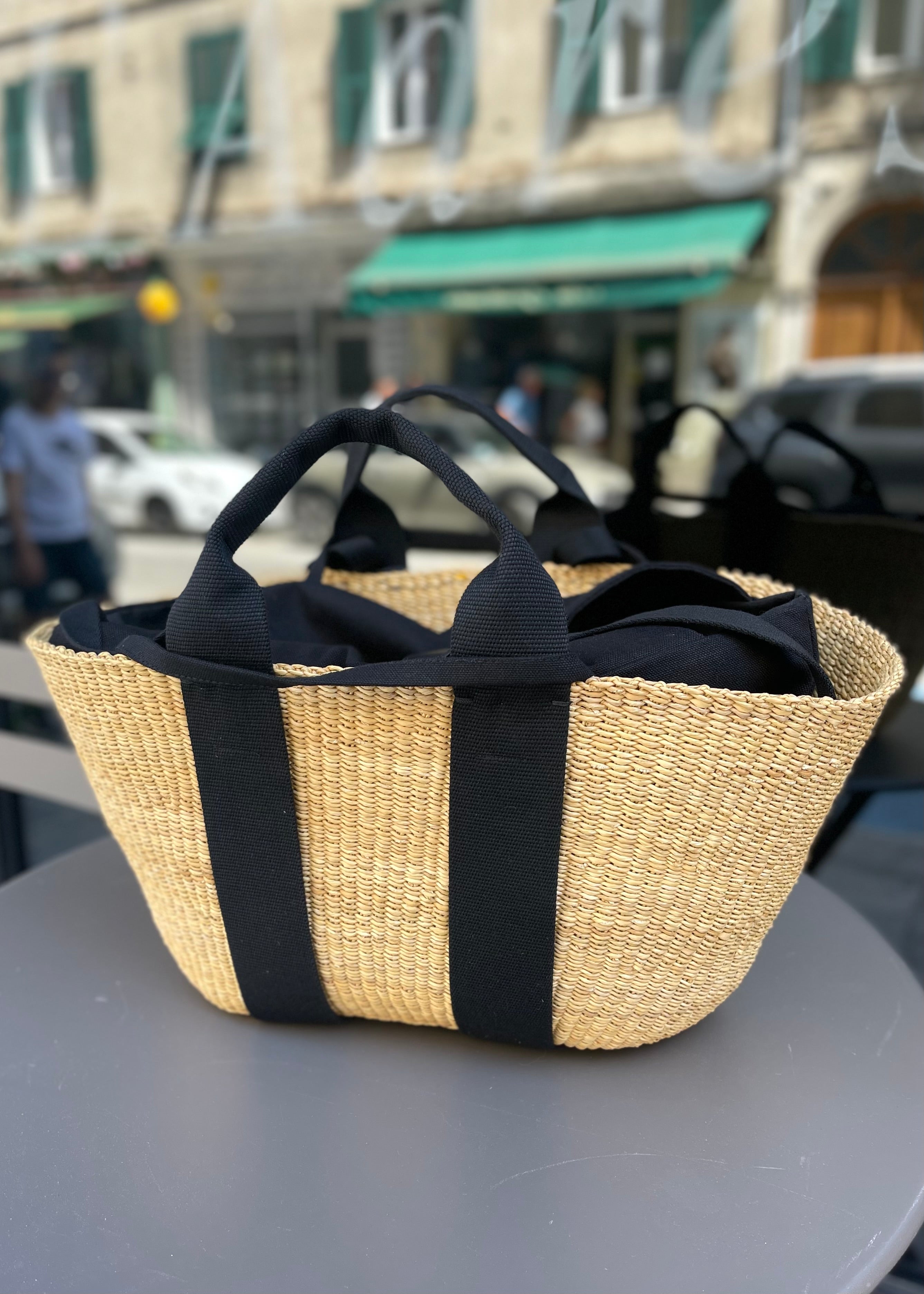 Panier Muuñ George - Natural - Black Handles Muun