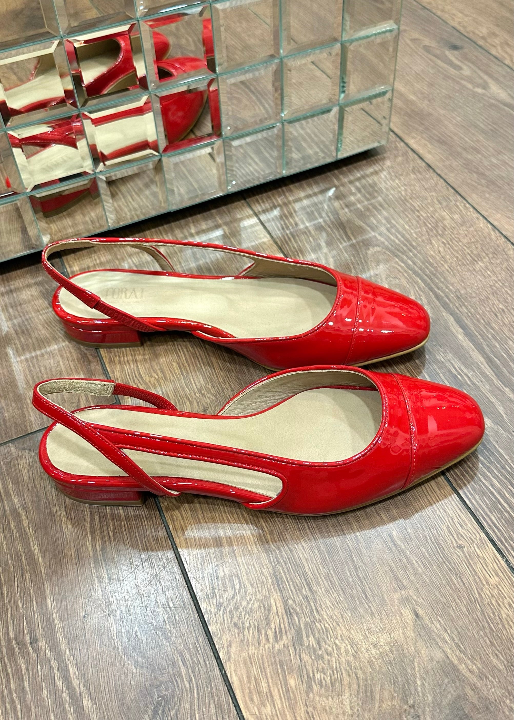 Sandales Slingback Toral Luisa Rojo