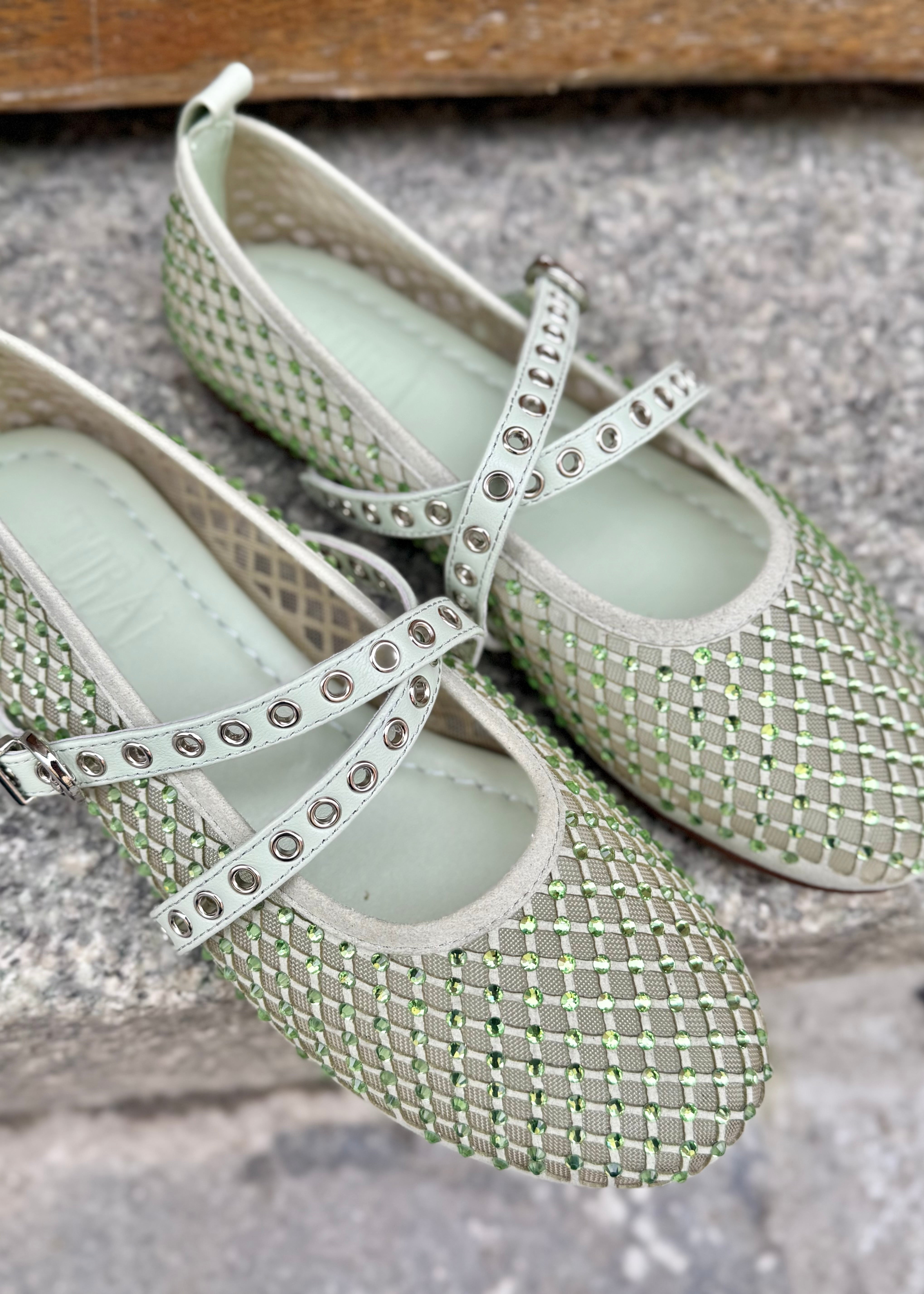 Ballerines Toral Vilma Vert d'eau strass Toral shoes