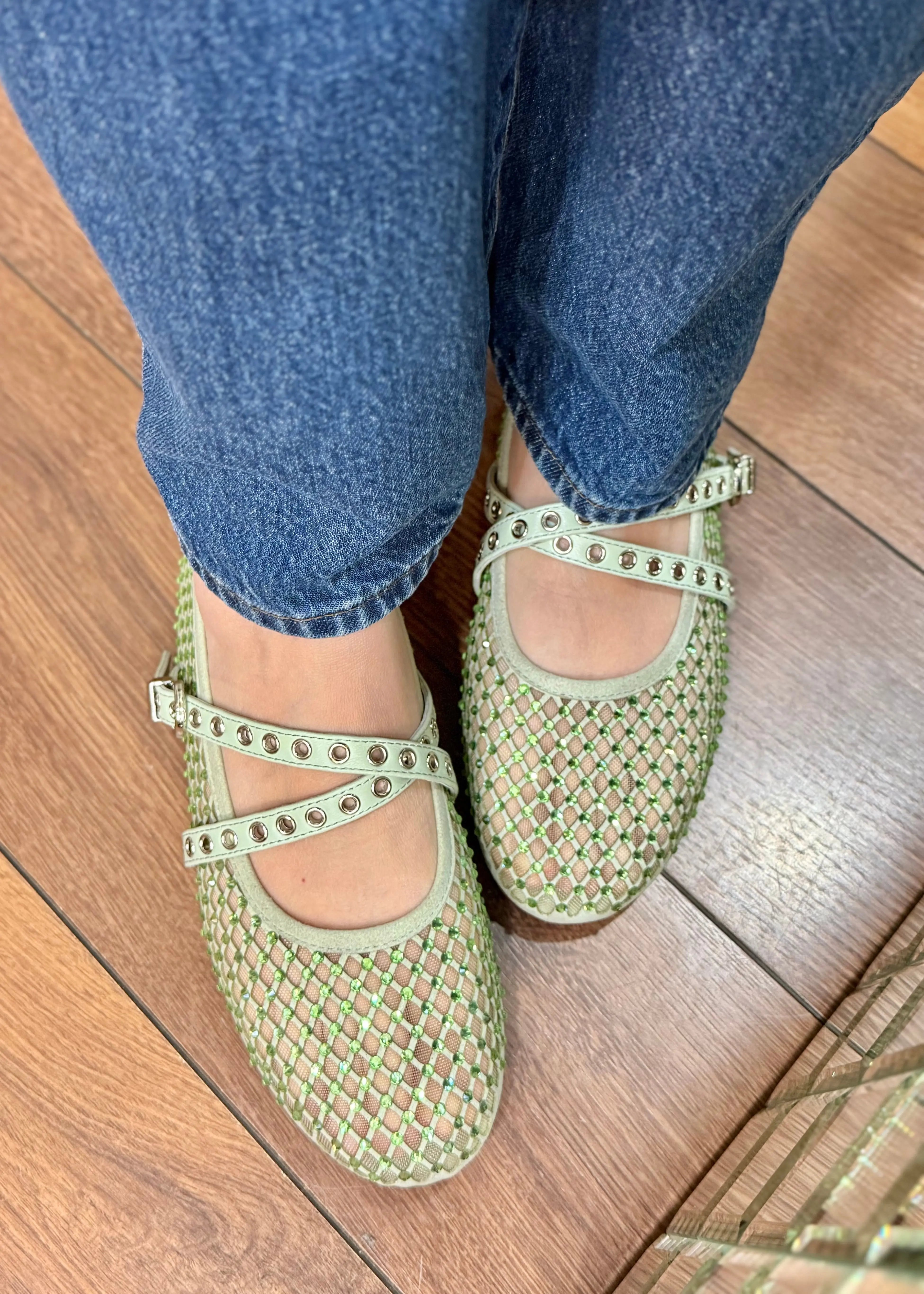 Ballerines Toral Vilma Vert d'eau strass Toral shoes