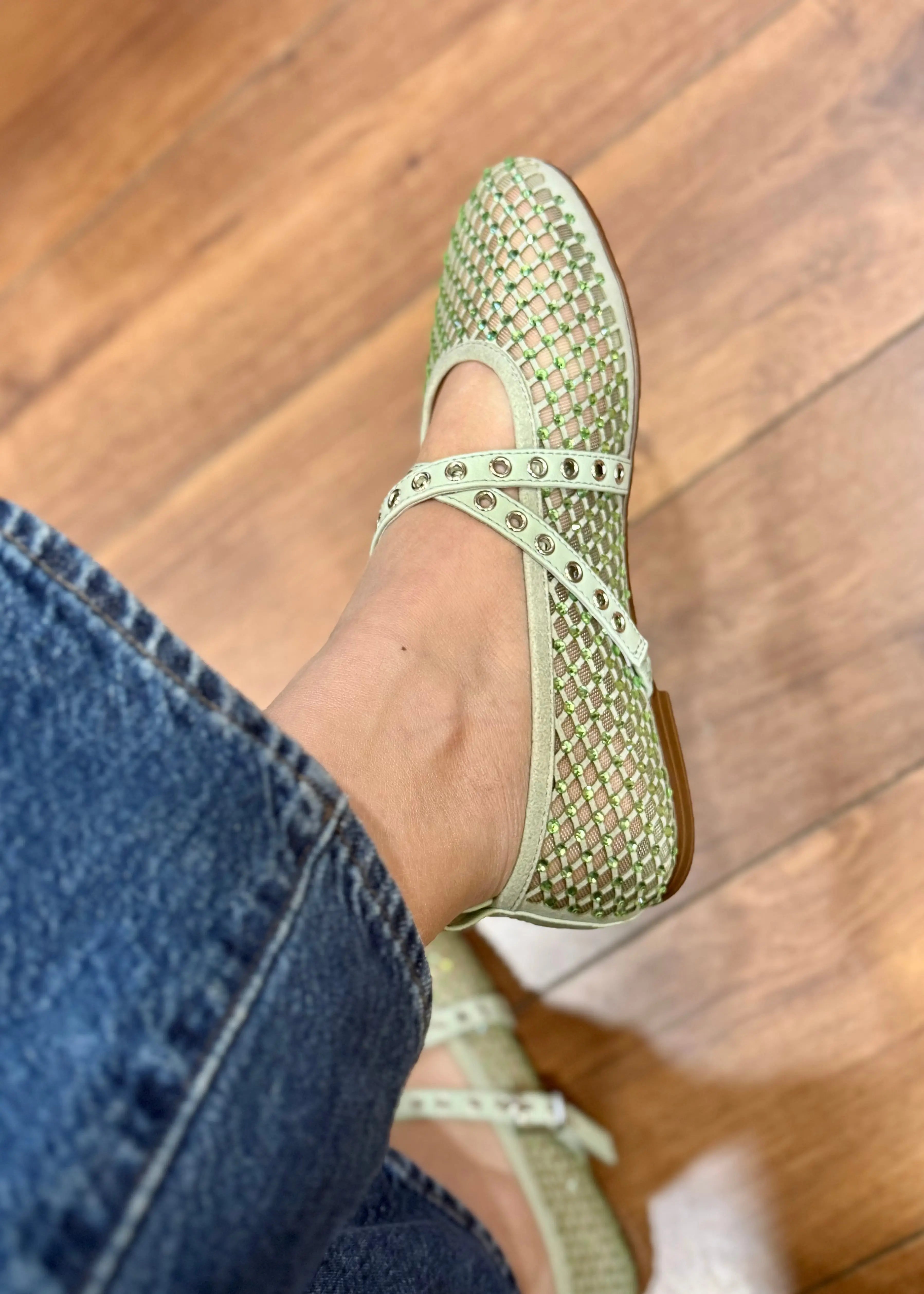 Ballerines Toral Vilma Vert d'eau strass Toral shoes
