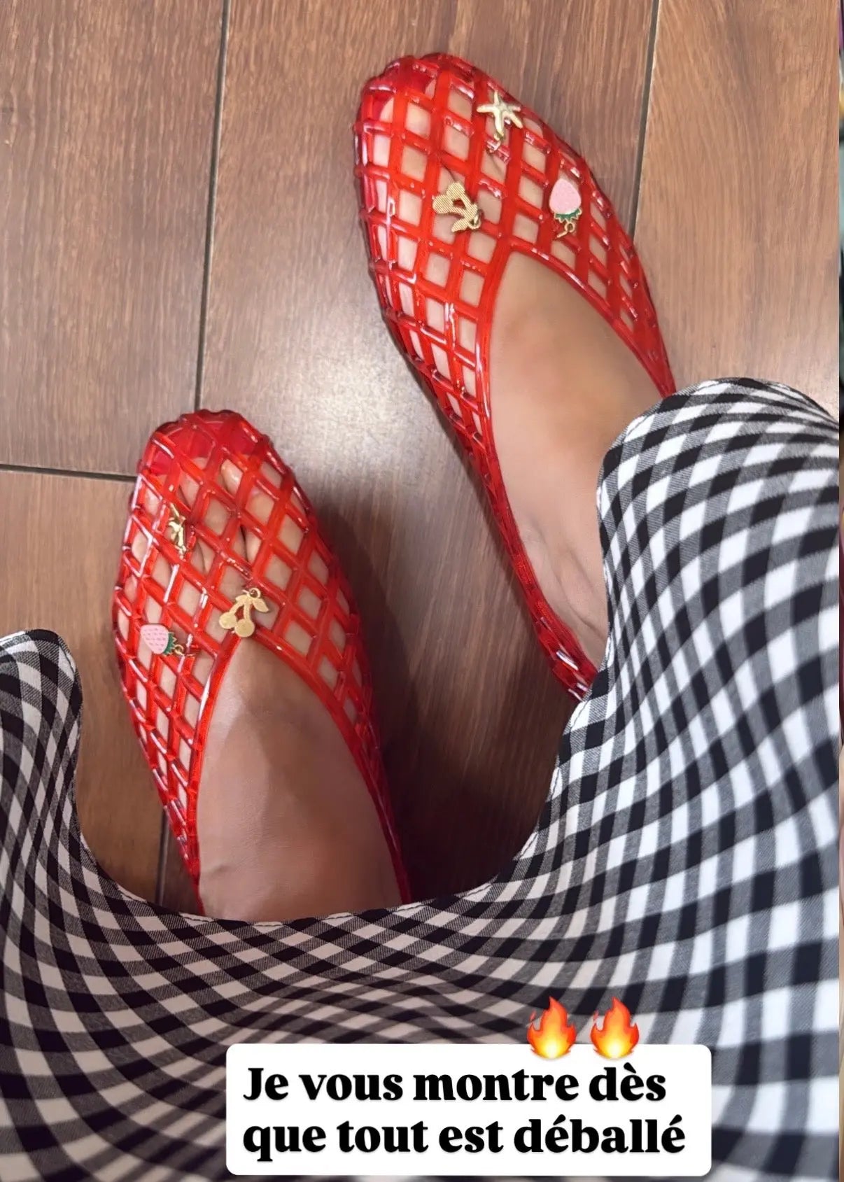 Ballerines jelly Suhana charms L'adresse Corte