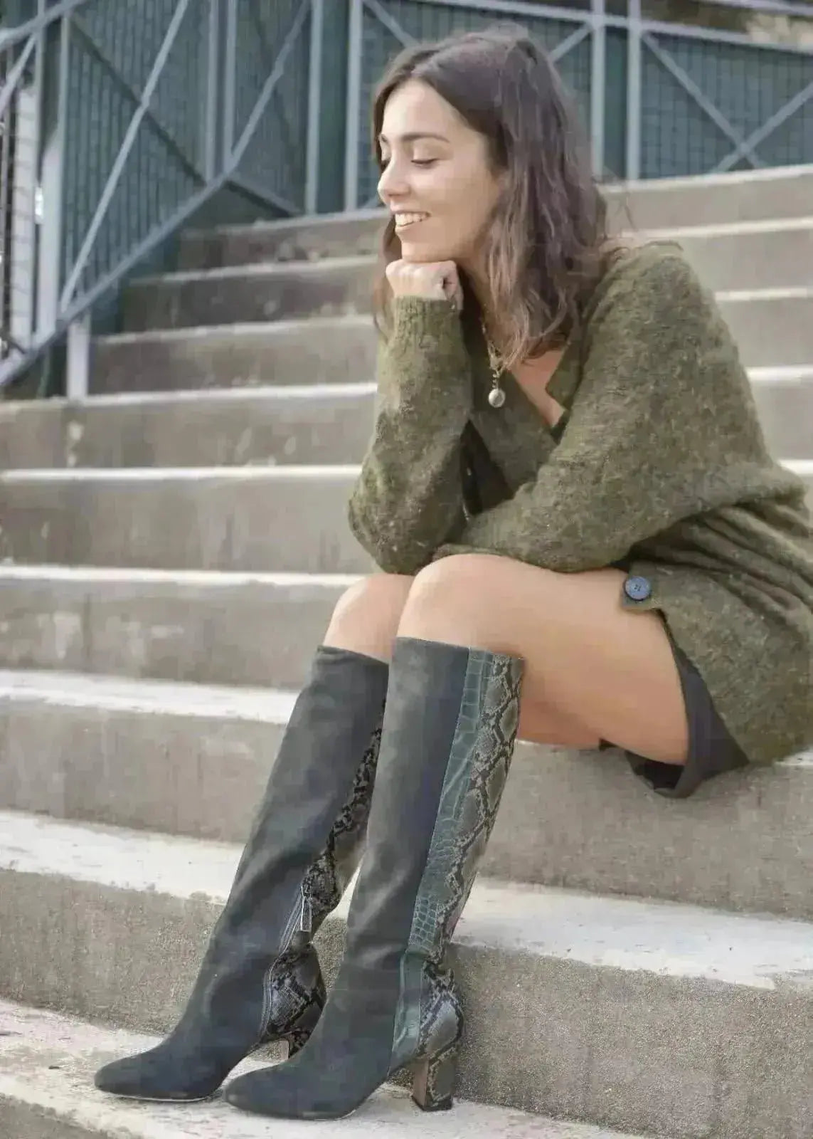 Bottes Bibi Lou 798B69VK Verde/Kaki Bibi Lou