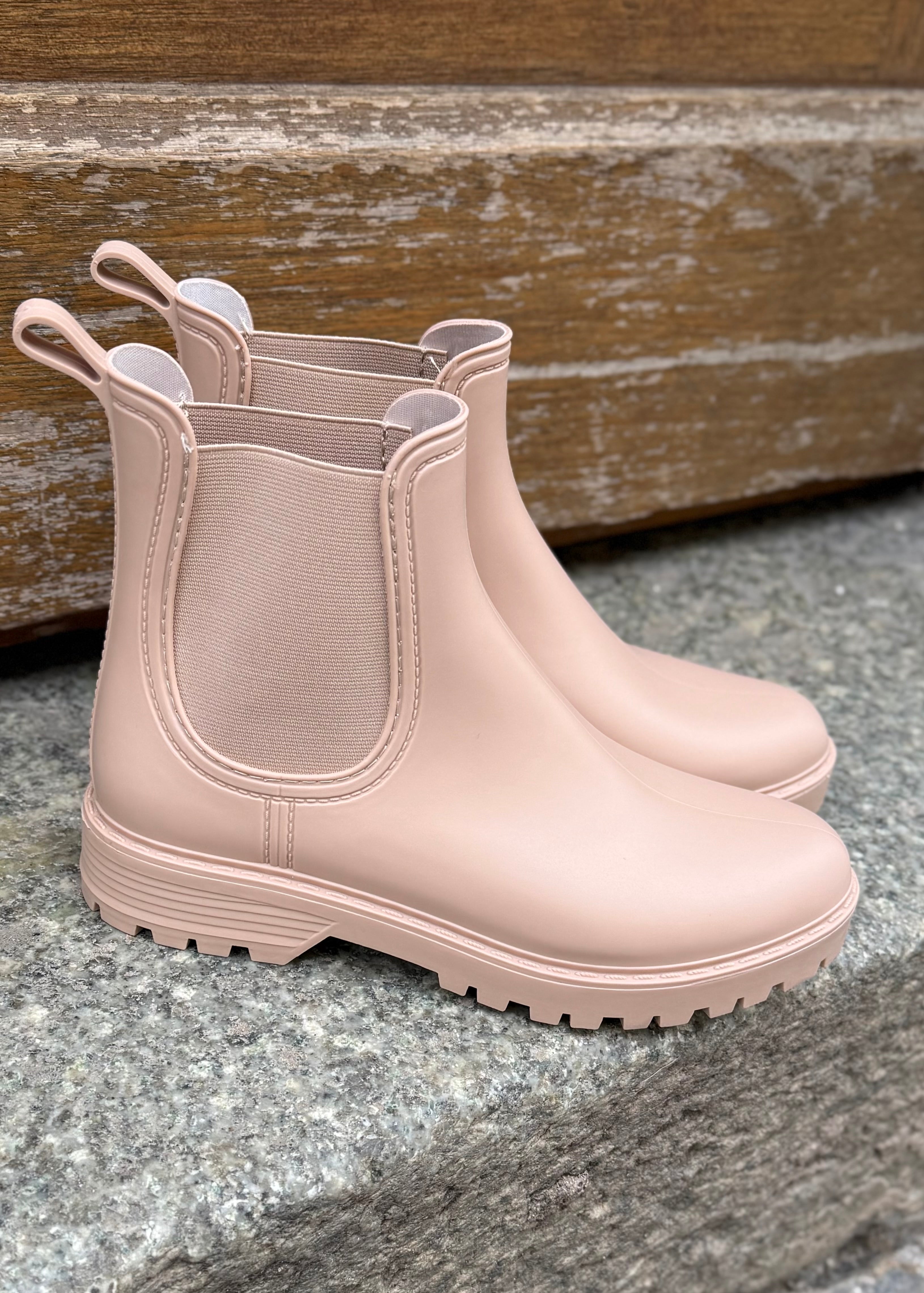 Bottes de pluie courtes Beige L'adresse Corte