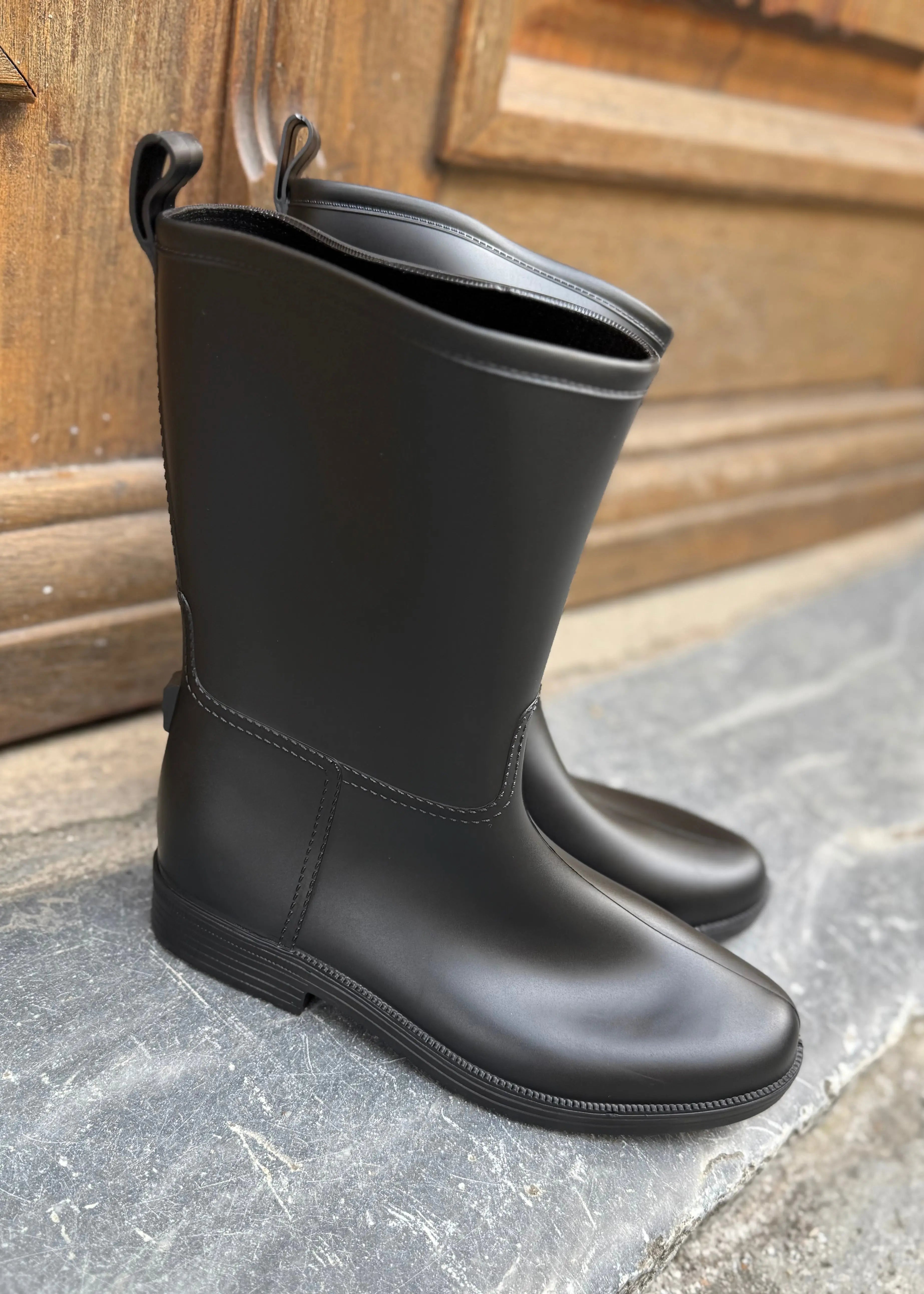 Bottes de pluie mi-hautes Noir L'adresse Corte