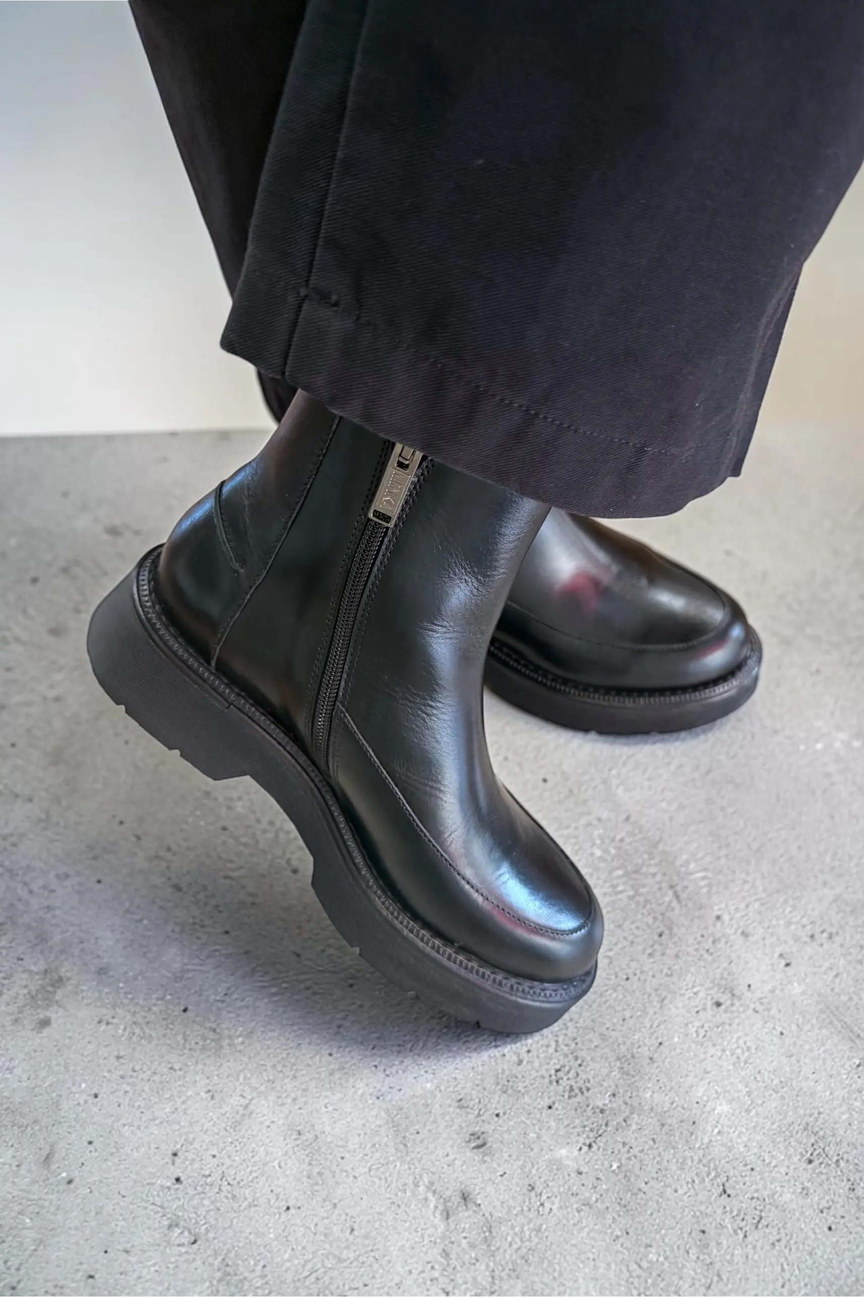 Bottines Minka LINK cuir noir Minka Design