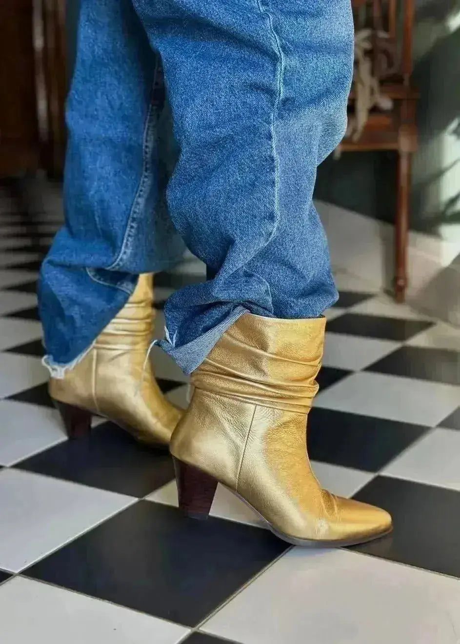 Bottines à talons Bibi Lou Aurora Gold Bibi Lou