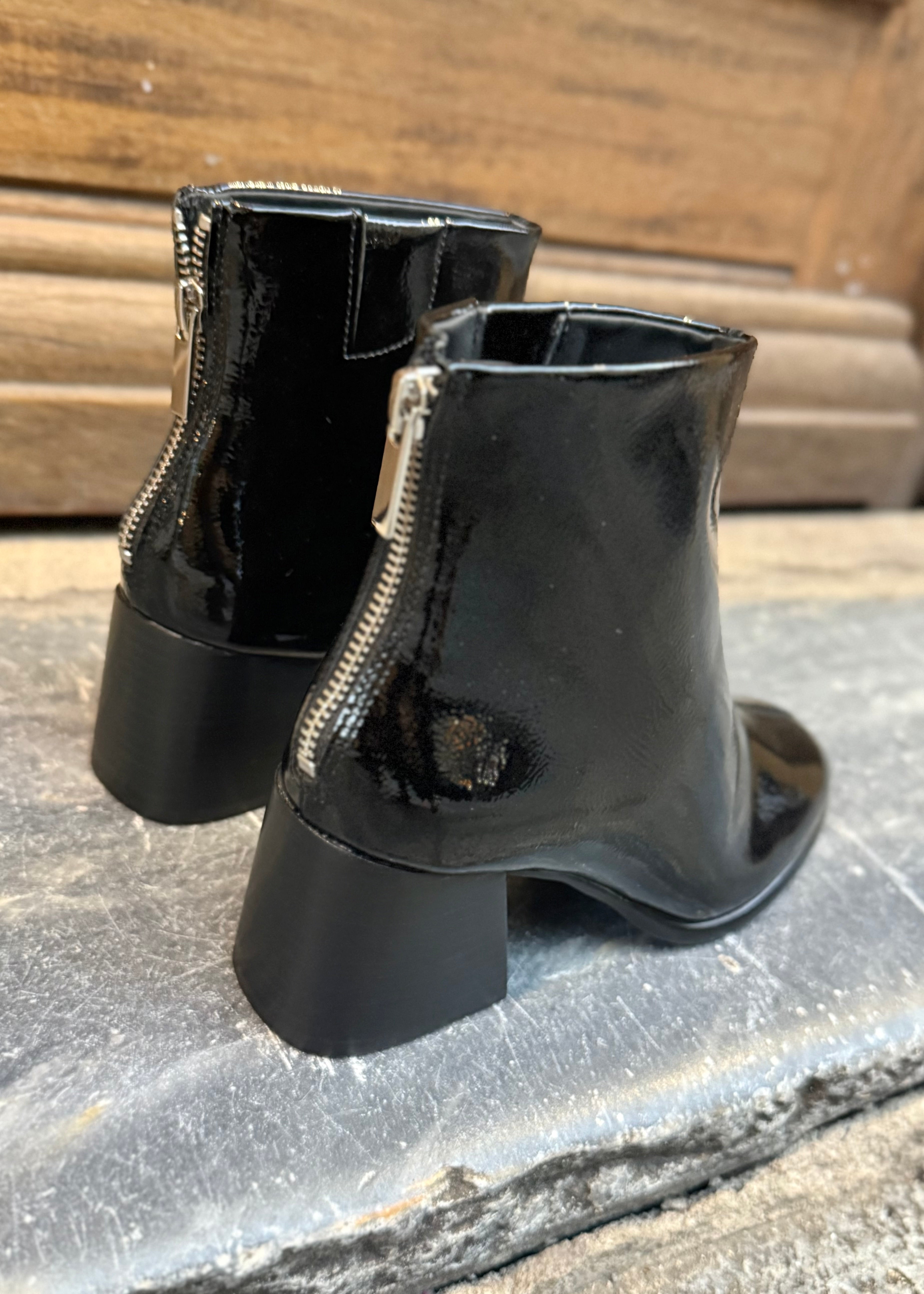 Bottines Schmoove Skara black patent 